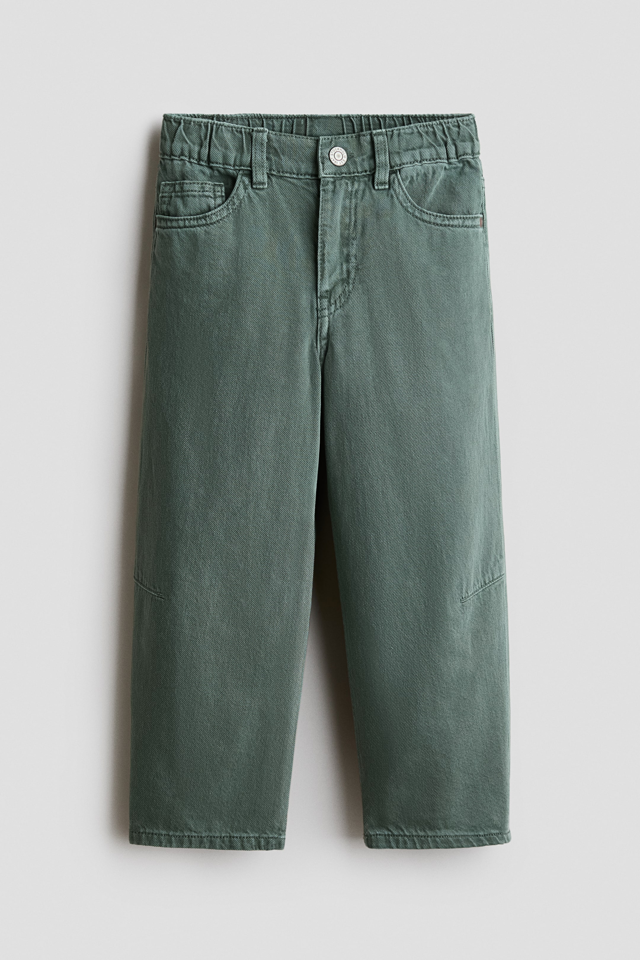 Pantalon tonneau en sergé