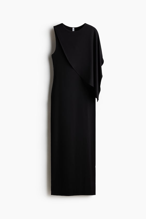 Женские платья H&M Asymmetric Cape-Detail Dress