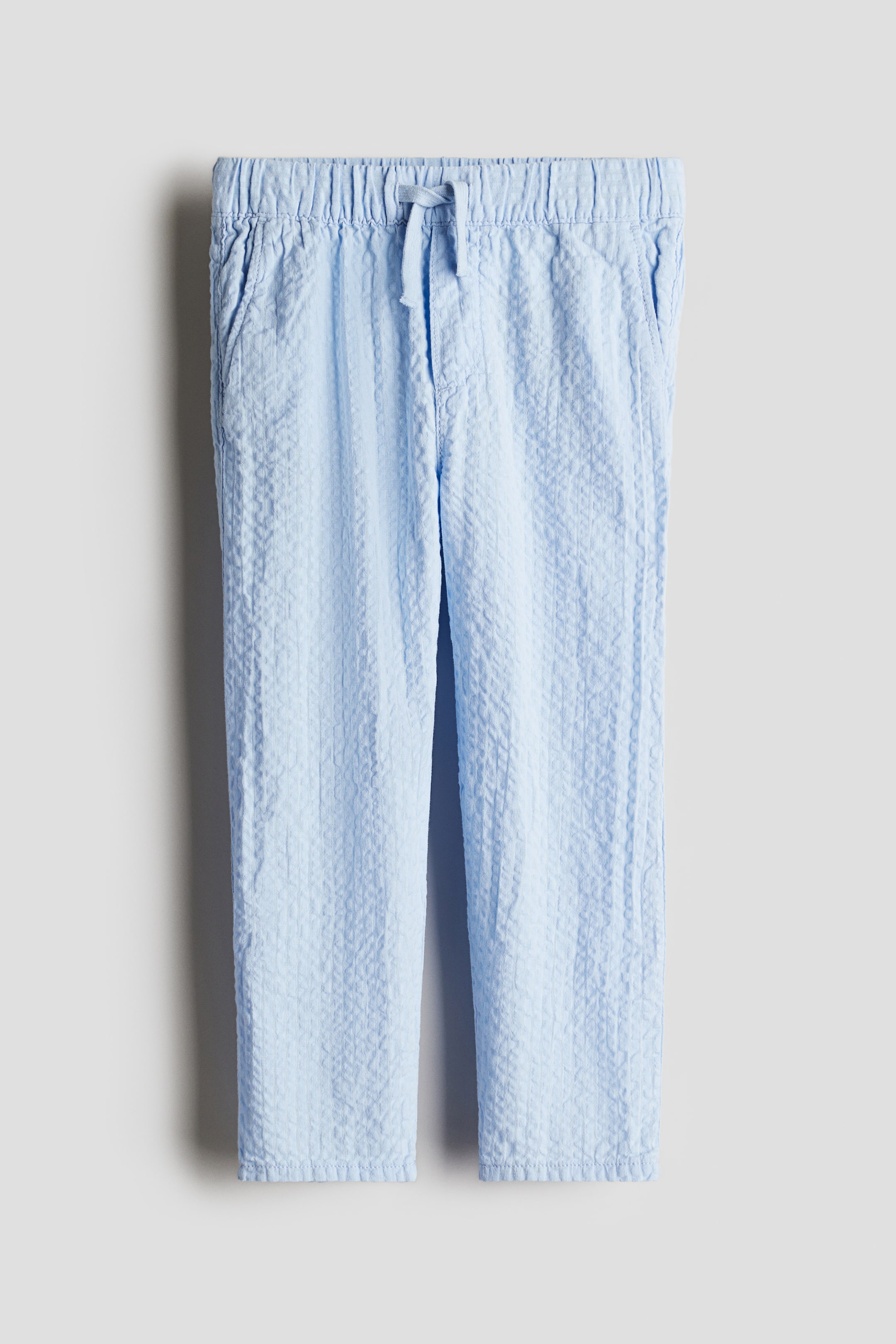 Pantalon en crépon de coton