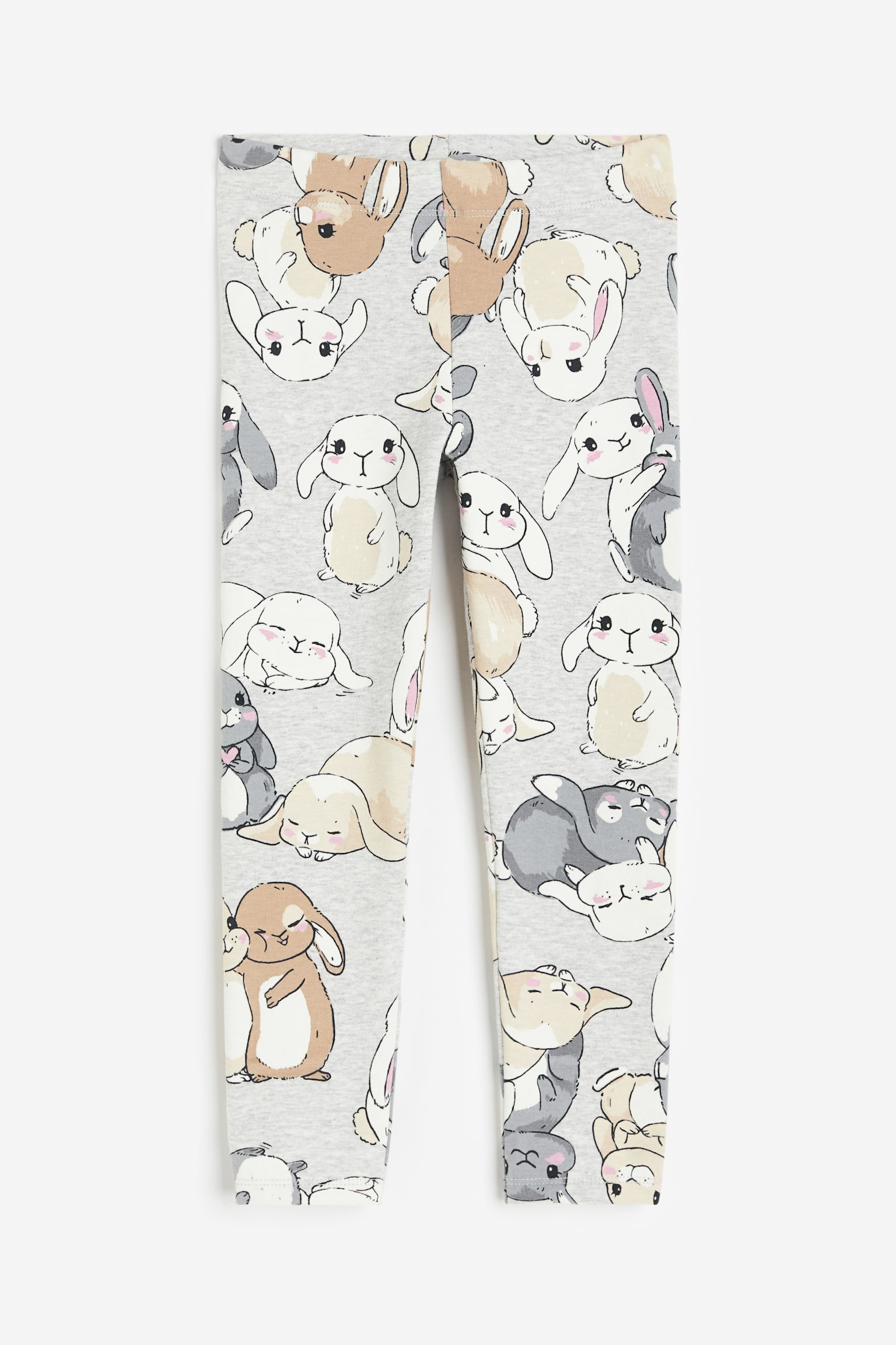 Leggings - Light grey/Bunnies/Black/Unicorns/Black/Unicorns/Black/Dusty green/Butterflies/Black/Hearts/Brown/Leopard print/Black/Unicorns/Black - 1