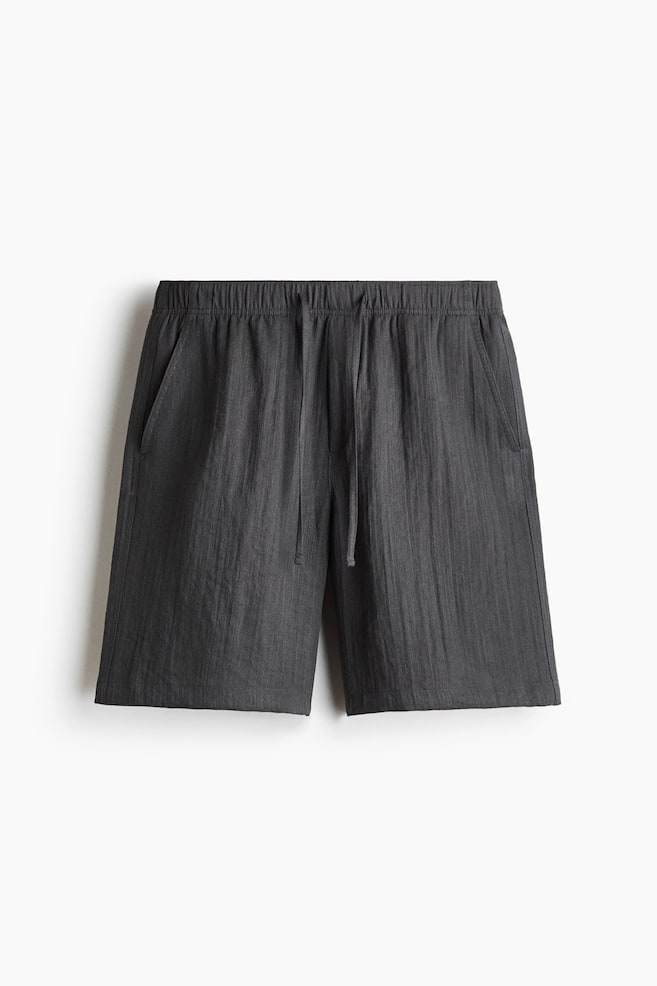 Loose Fit Shorts - Dark grey/Khaki green/Navy blue/Light beige - 1