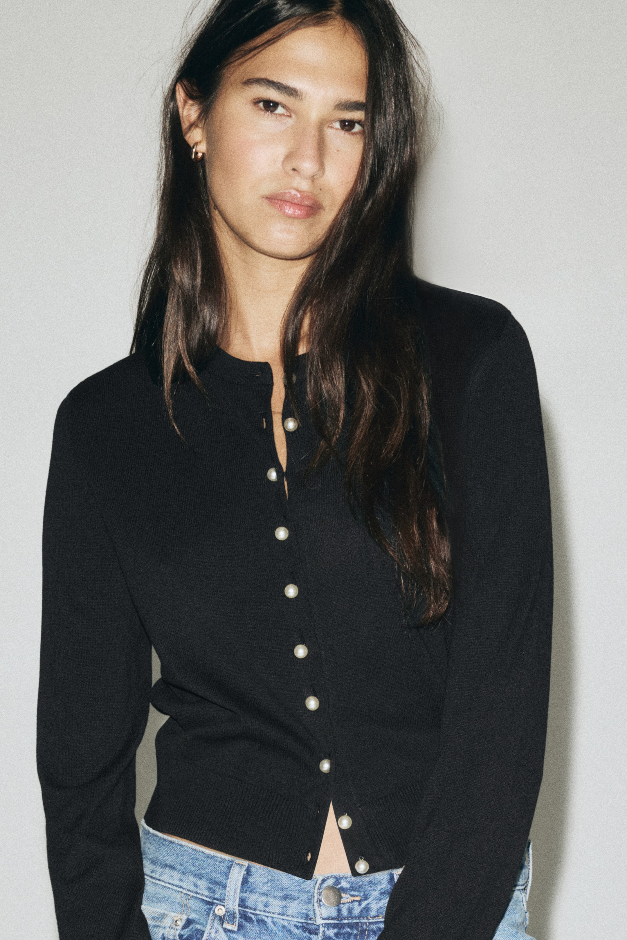 View larger image: Knit Cardigan - Black - Ladies | H&M PH 1