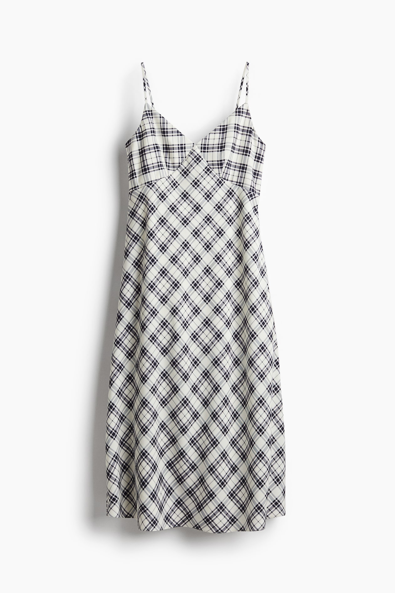 キャミワンピース - ホワイト／チェック - レディース | H&M JP