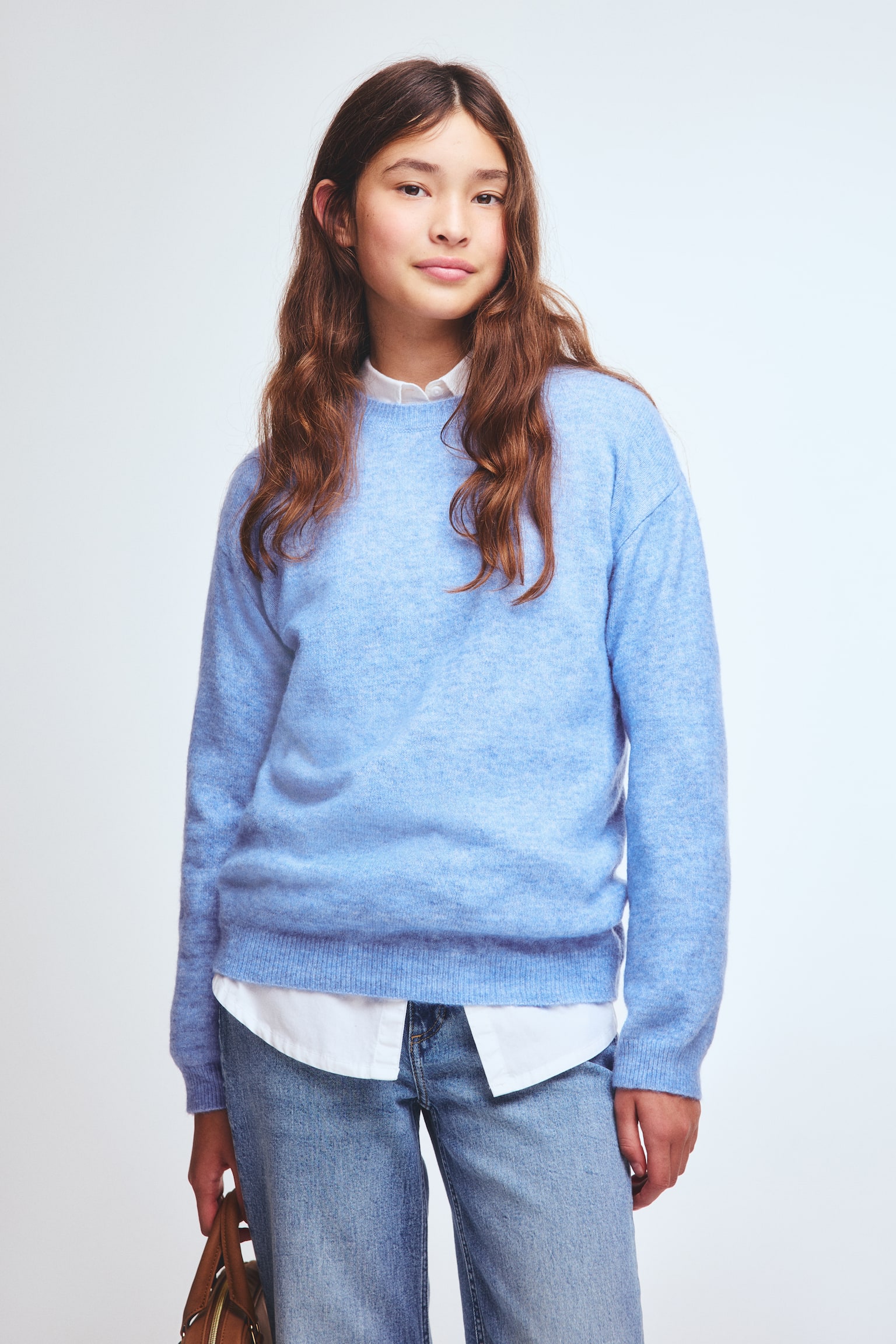 Детский свитер H&M Loose Fit, цвет: Синий — фото 3