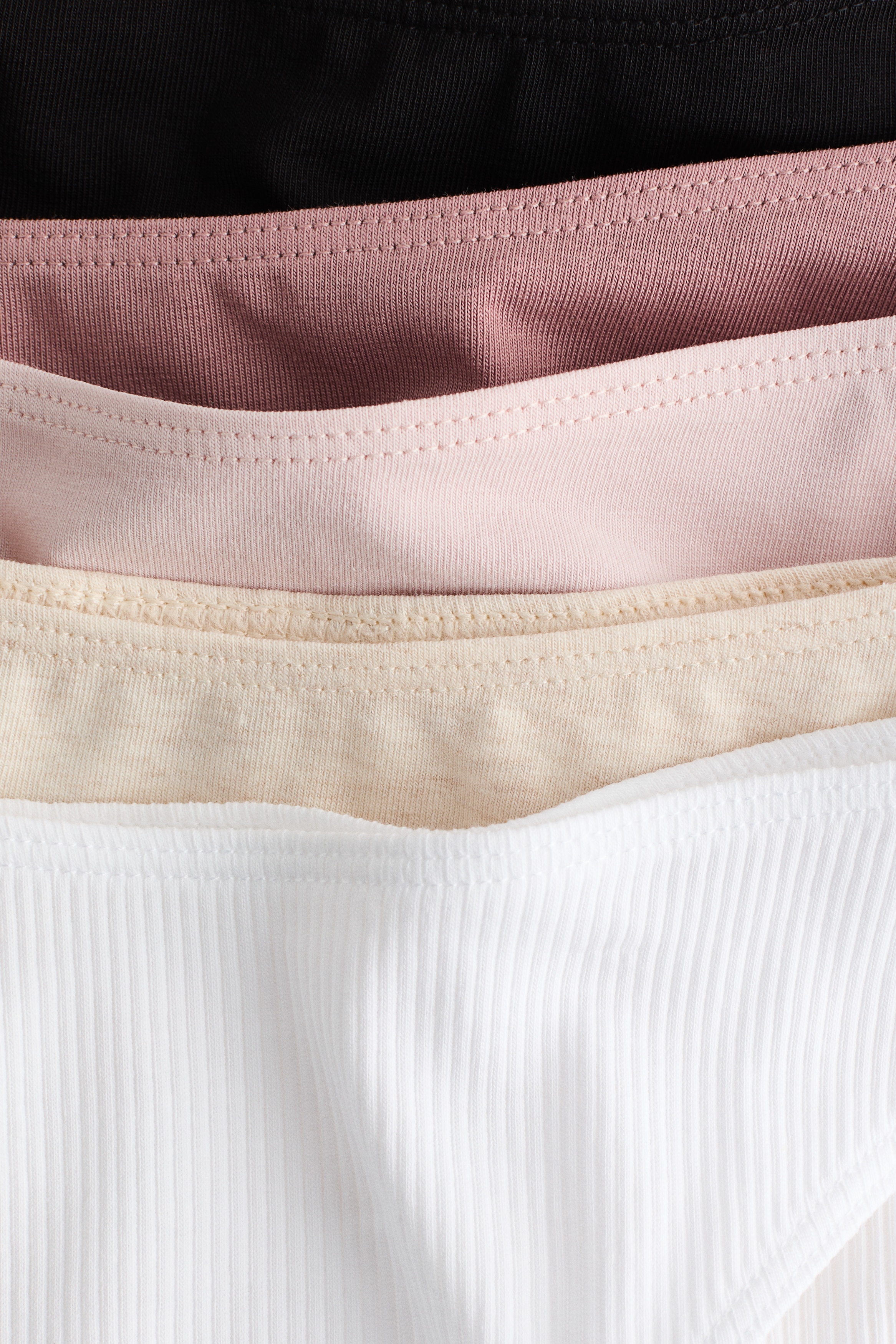 5-Pack Cotton Briefs - White/dusty pink - Ladies | H&M US