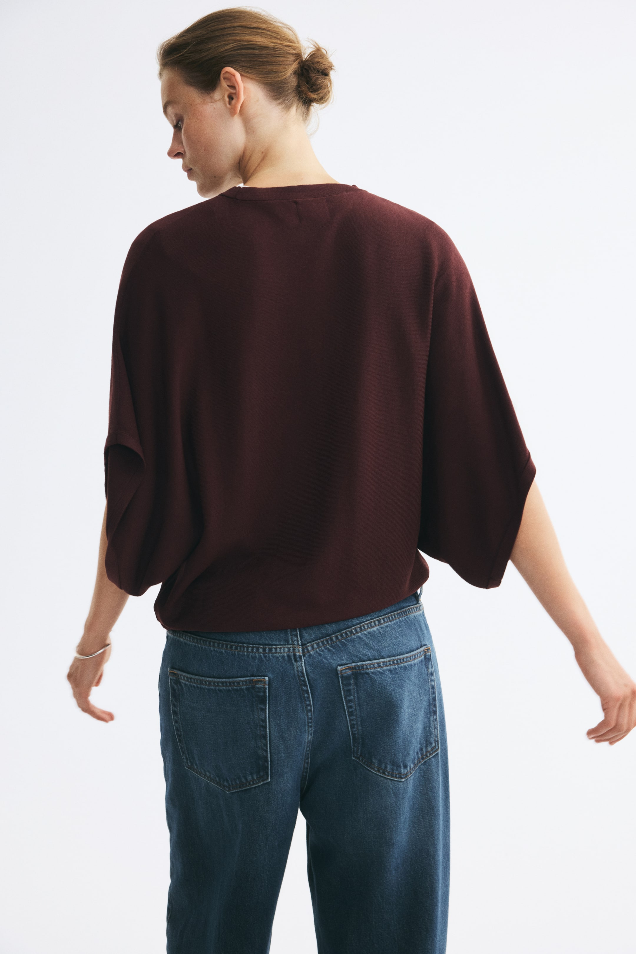 Boxy Fine-Knit Top