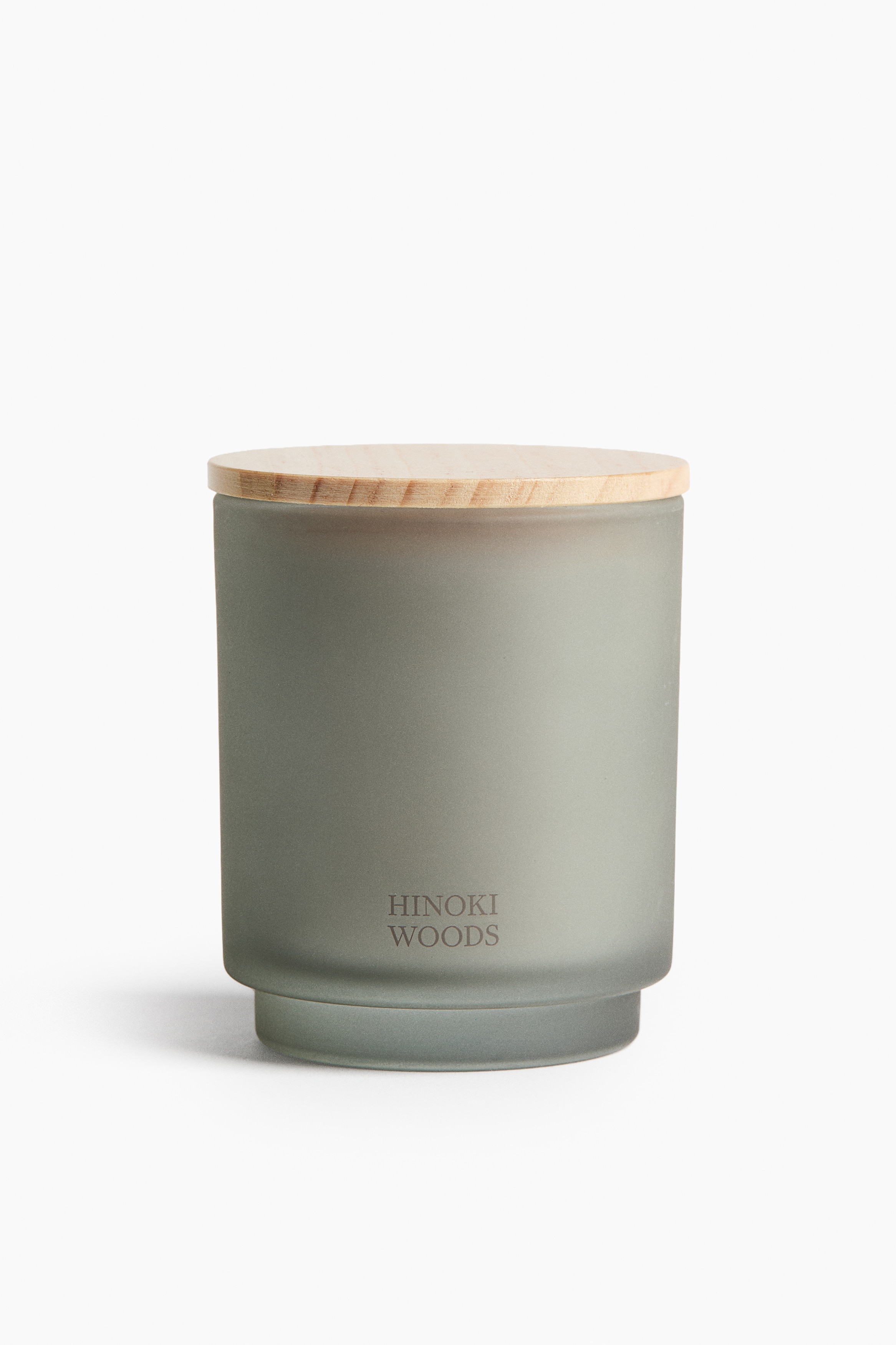 Frosted-glass scented candle