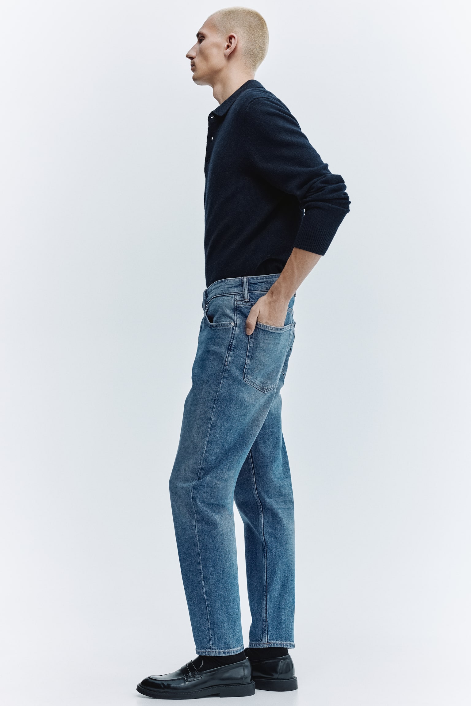 Tapered jeans - Denim blue/Denim black/Dark denim blue - 7