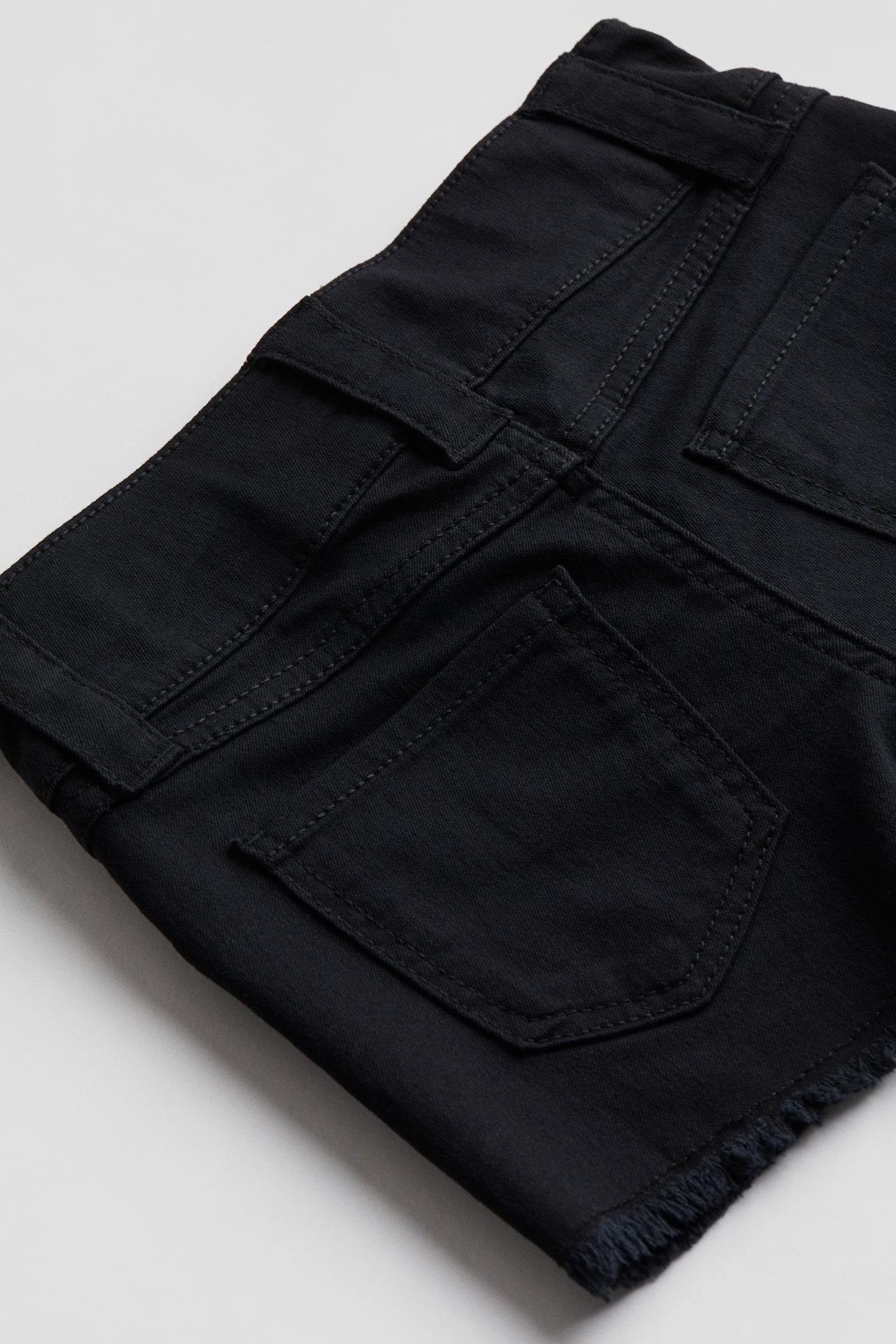 Twill Shorts - Black/Denim blue/White - 2