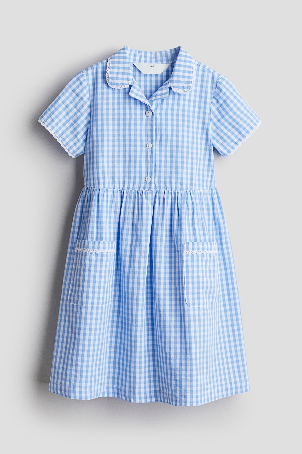 princess polly baby blue dress Paula's Ibiza Anagram cotton-blend shirt dress in blue - Loewe main image 1