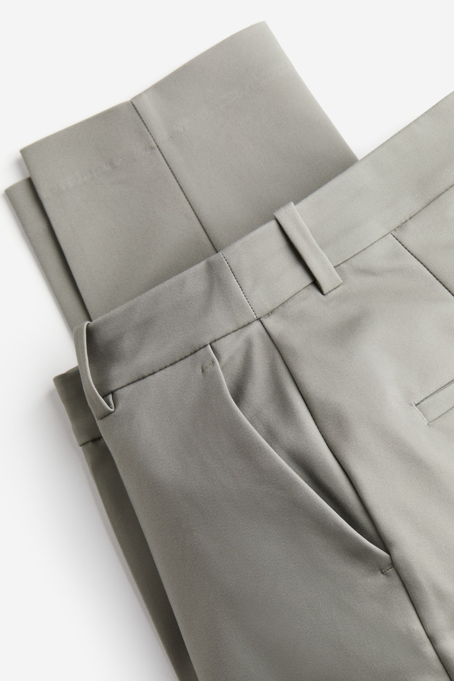 Cigarette Pants - Light khaki green/Black/Light beige/Check/Navy/Pink/Grey/Beige/Greige/Beige/Light green/Pink/Grey marle/Cream/Beige/Check/Light pink/Light beige/Light beige/Check/Navy blue/Brown/Check/Dusty blue - 4