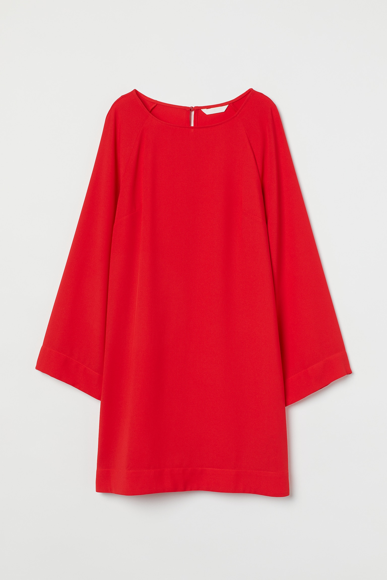 Robe avec manches amples - Rouge vif