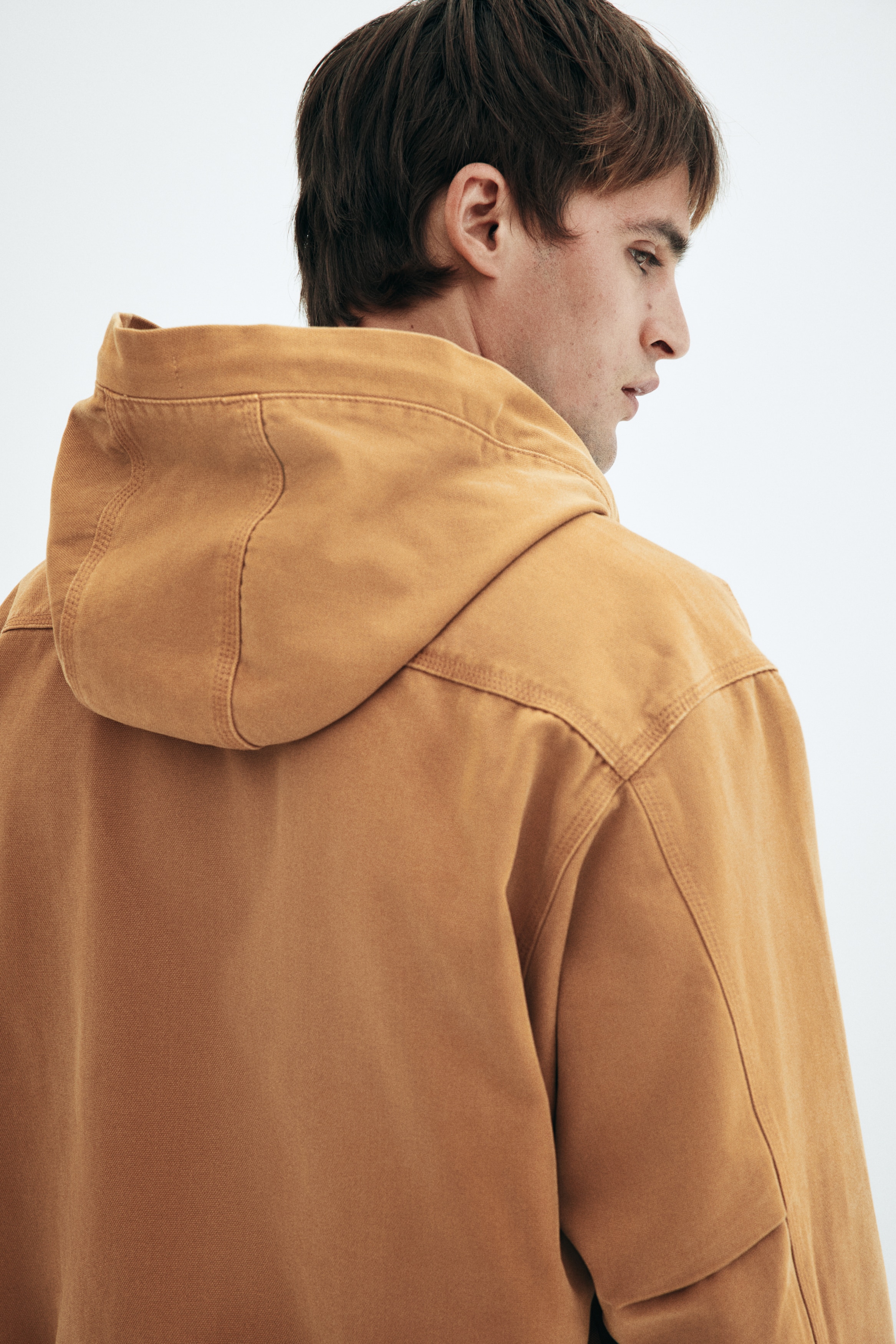 Men's Camel Hooded Workwear Jacket | H&M CA