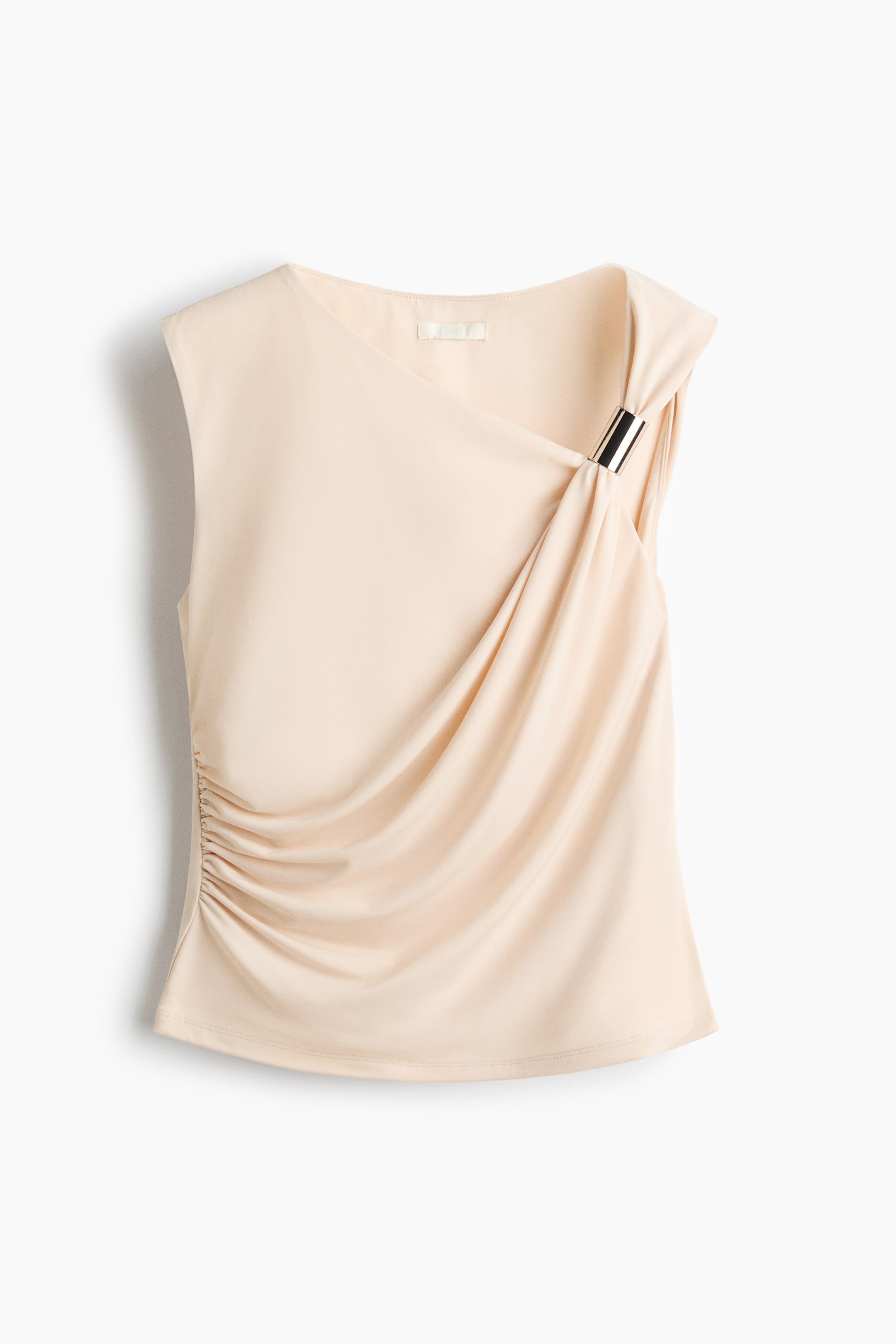 View larger image: Draped top - Light beige - Ladies | H&M IN 5