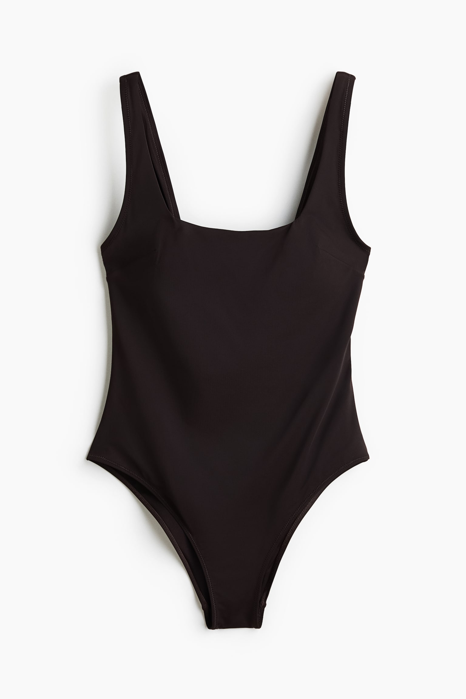 בגד ים עם קאפים מרופדים - חום כהה/אדום כהה/צהוב - 2