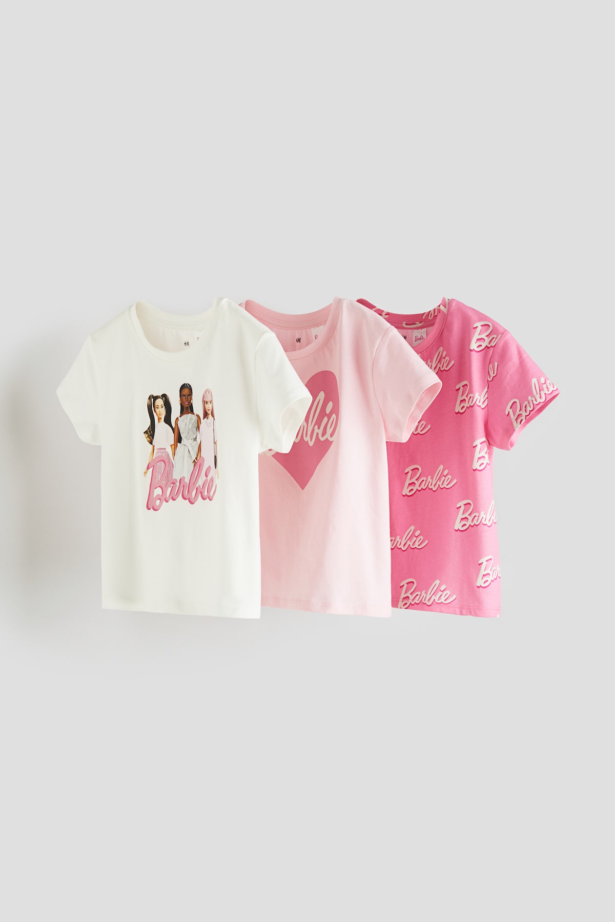 Set van tops met print Roze/Barbie KINDEREN H&M BE