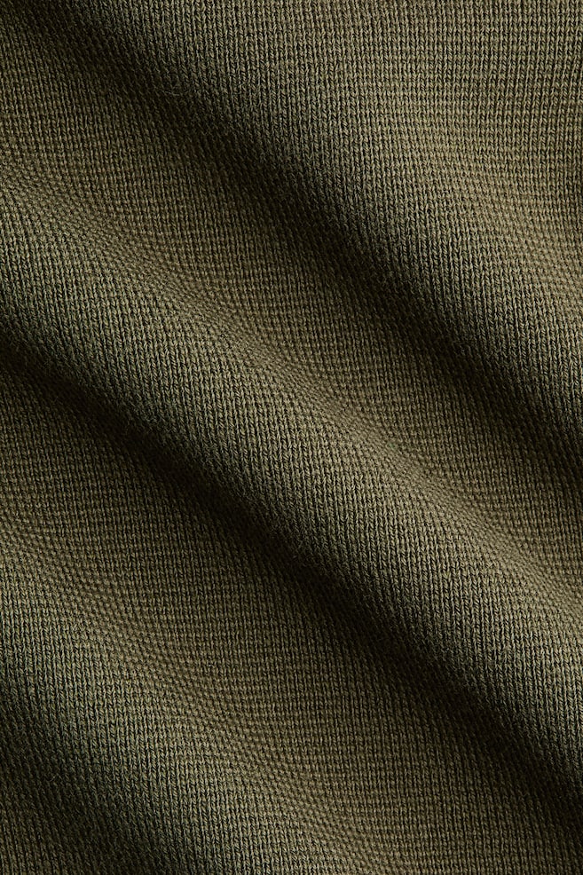 Mock Turtleneck Top-Dark khaki green - 6
