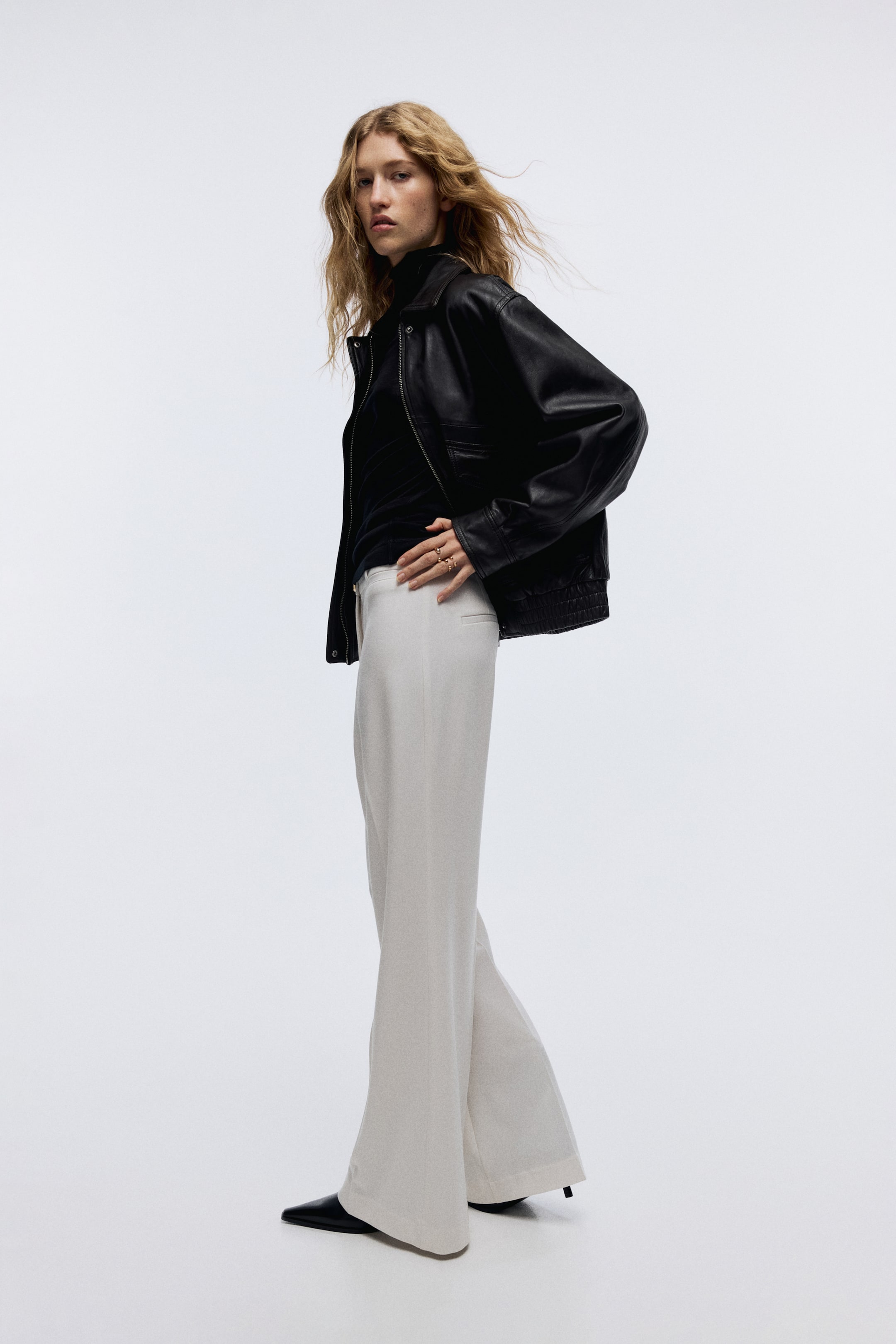 View larger image: Dress Pants - White - Ladies | H&M US 4