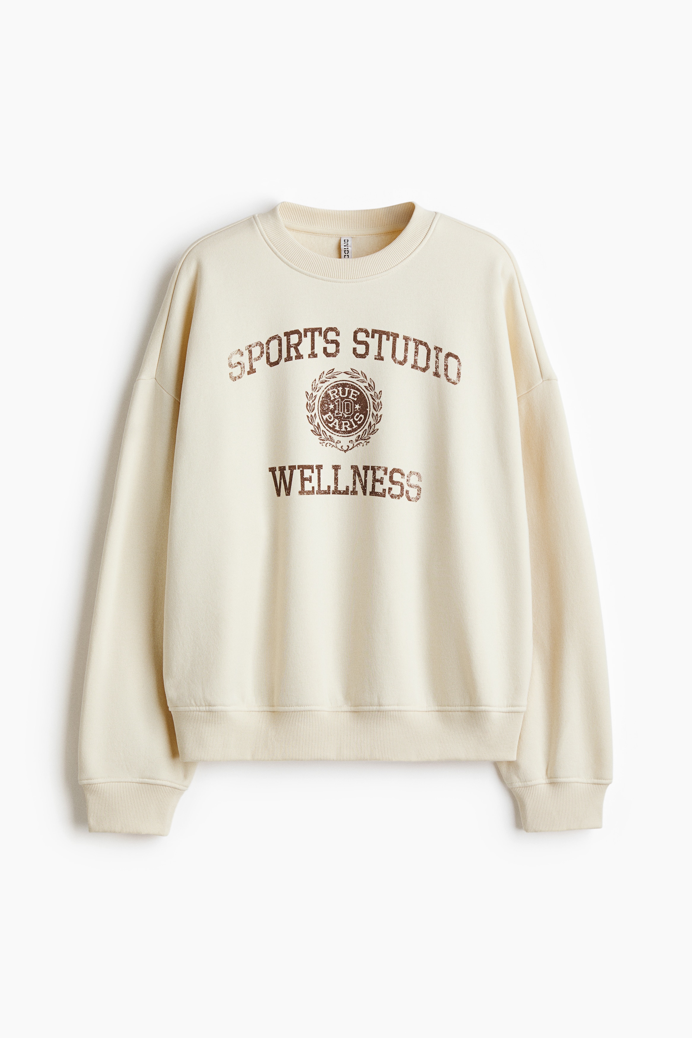 Sweatshirt with Motif - Light beige/Wellness/Light beige/Hôtel de Luxe/Dark gray/Paris