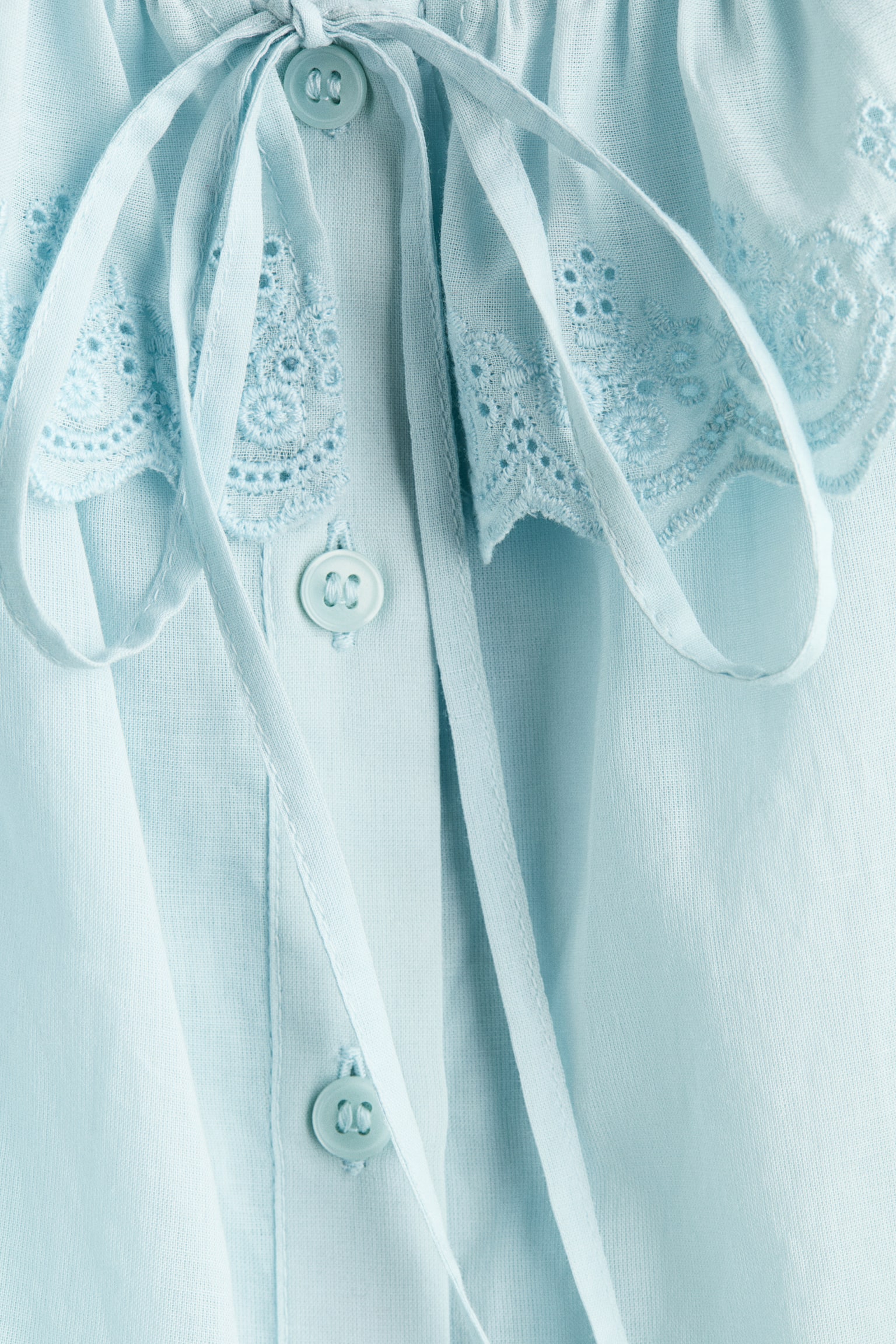 Broderie anglaise cotton blouse - 6