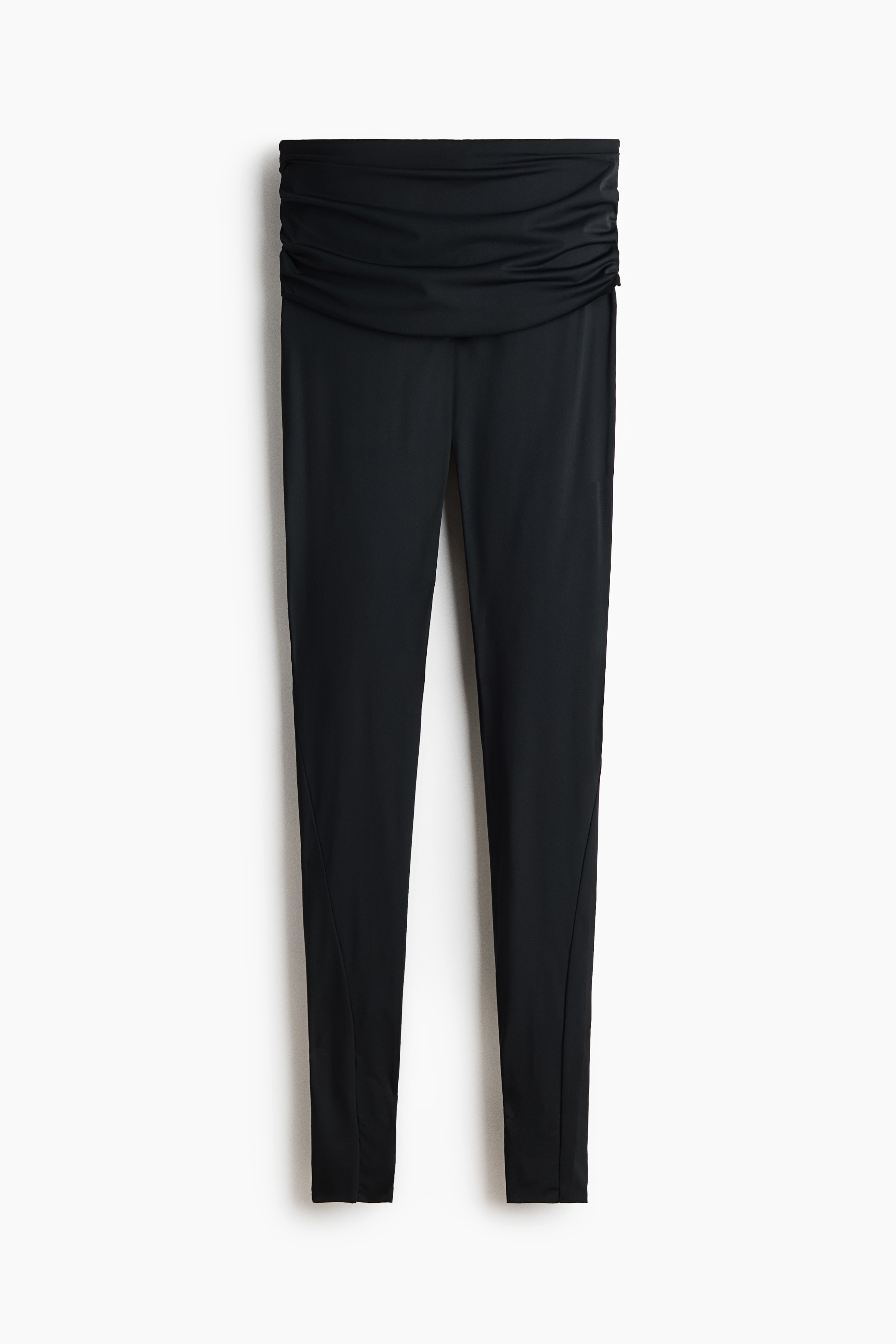 Draped-panel leggings - Black