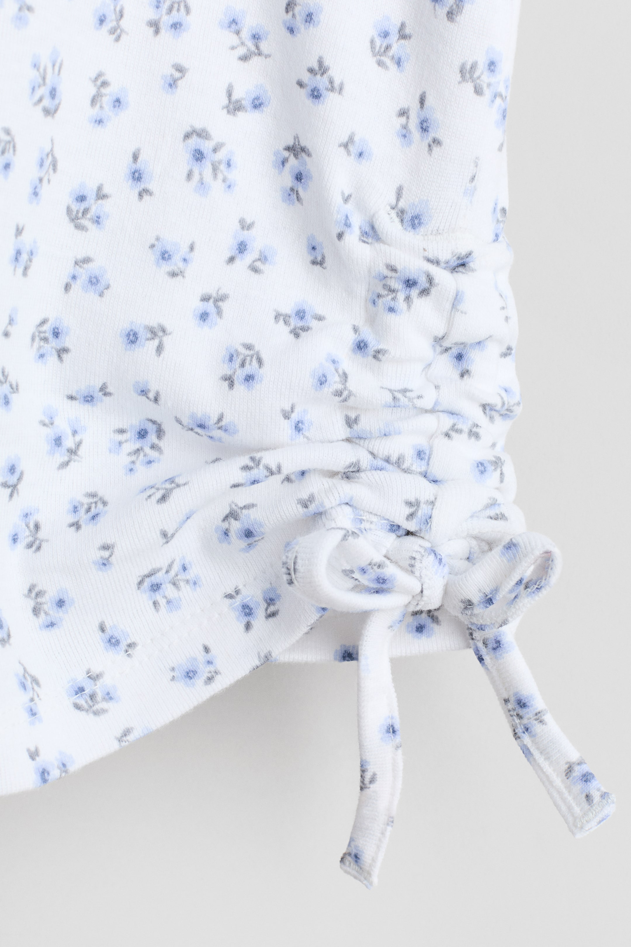 Haut en coton avec cordons de serrage