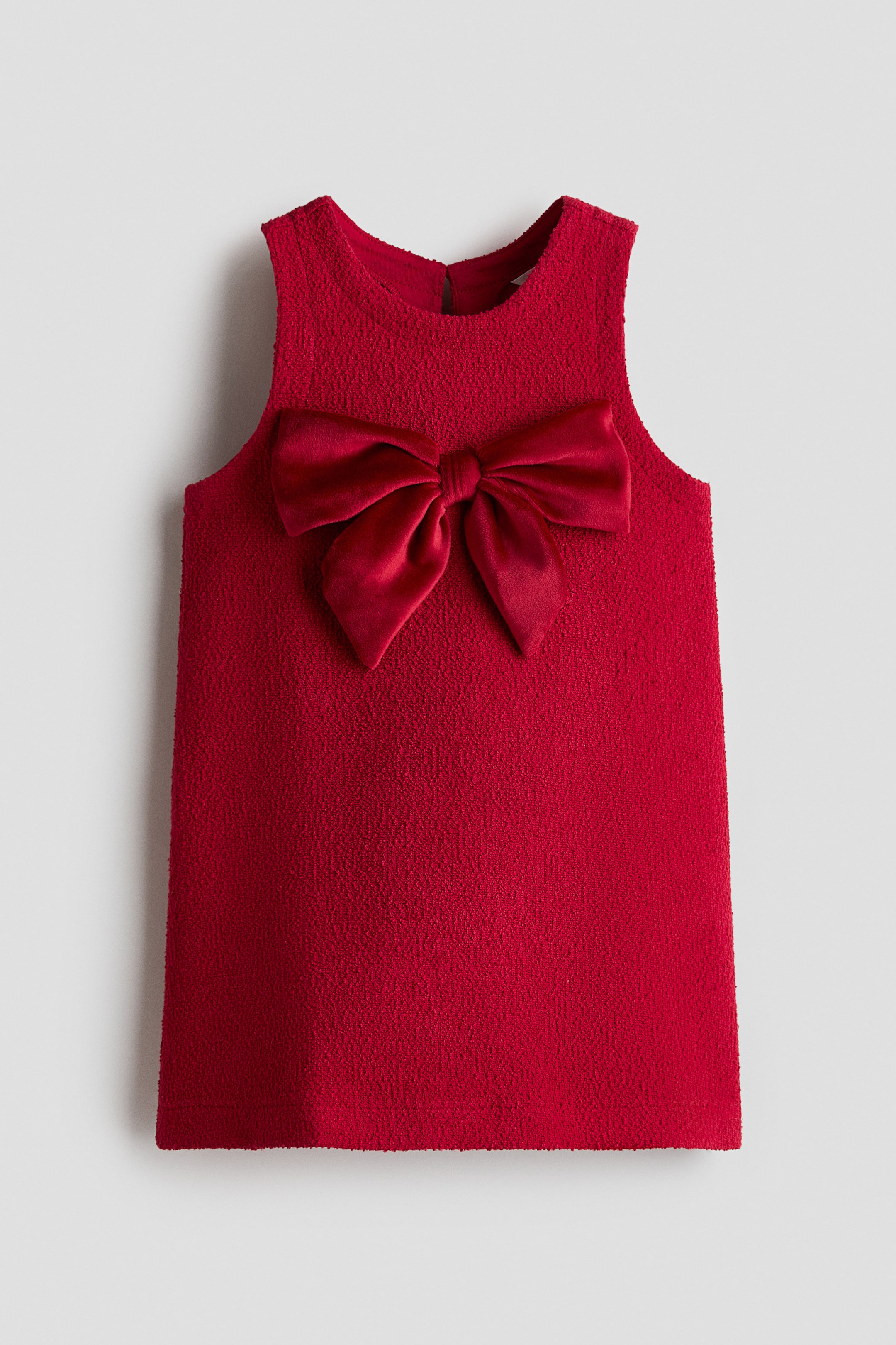 View larger image: Bow-detail shift dress - Red - Kids | H&M 1