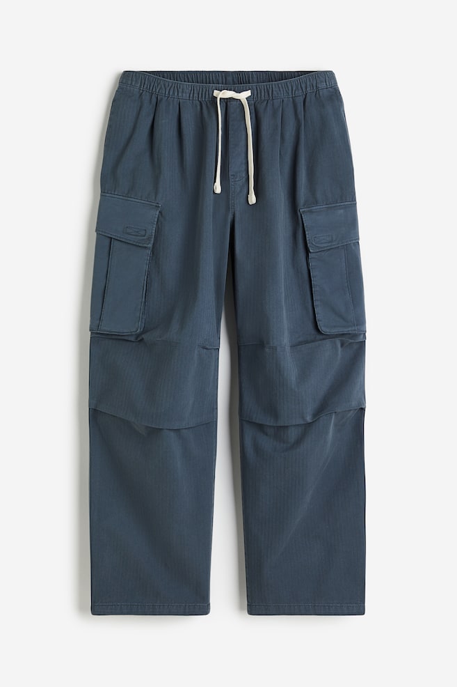 Pantalon cargo Loose Fit - Bleu foncé/Beige/Vert grisé foncé - 2
