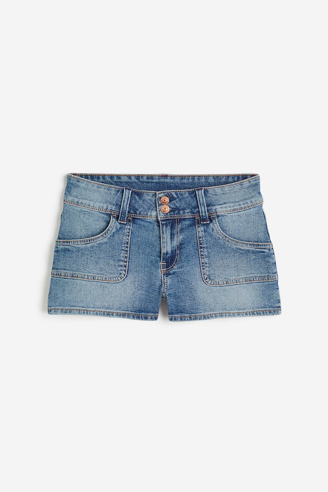 Regular shorts i denim - Denimblå/Lys denimblå/Mørkegrå - 2