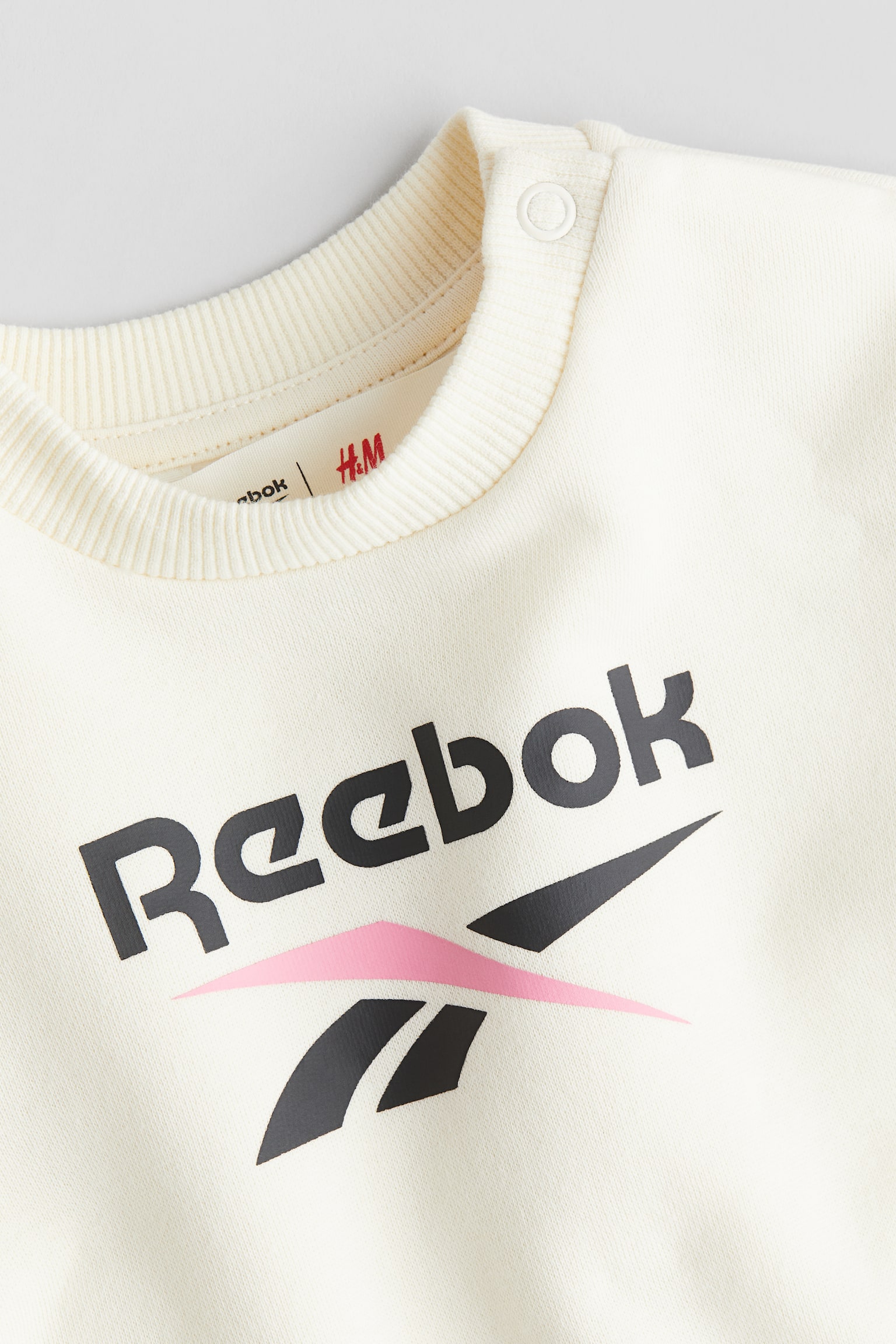 Print-motif sweatshirt dress - White/Reebok - 2