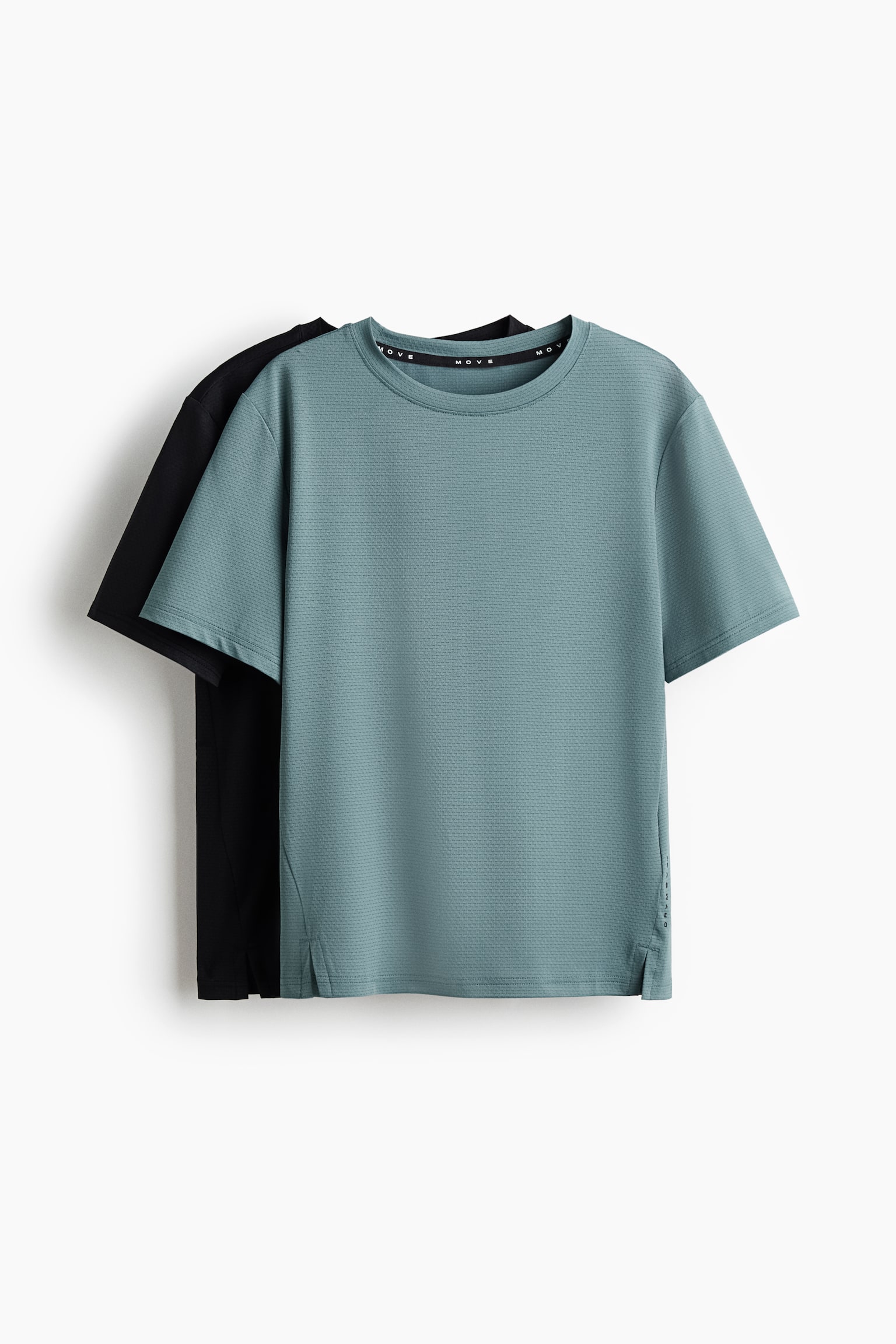 2-pack sports tops with DryMove™ - Dusty teal/Black - 1