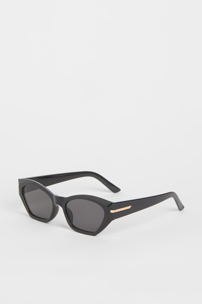 Cat Eye Sunglasses - Black/Red - 1