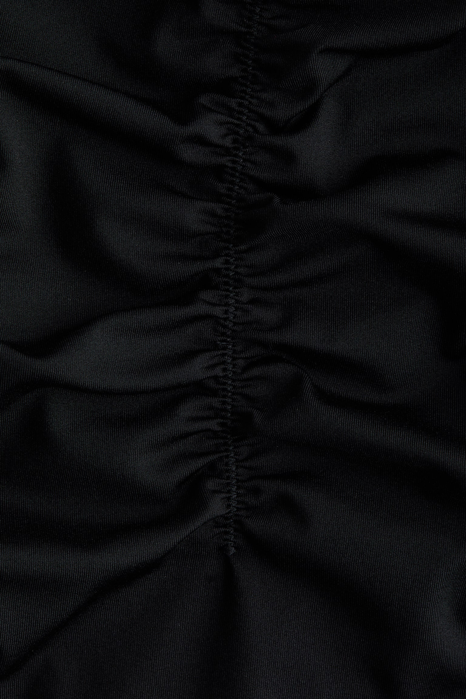 Badedragt med vatterede skåle High Leg - Sort - 2