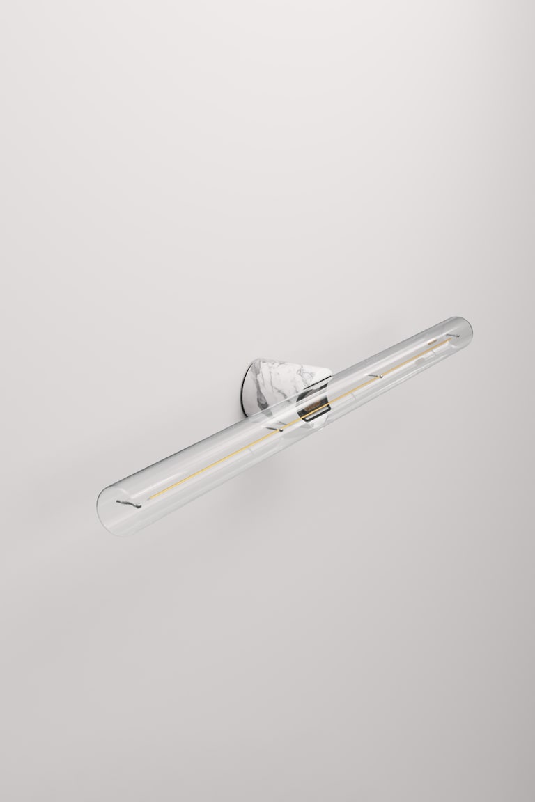 Wall Sconce With Linear Light Bulb