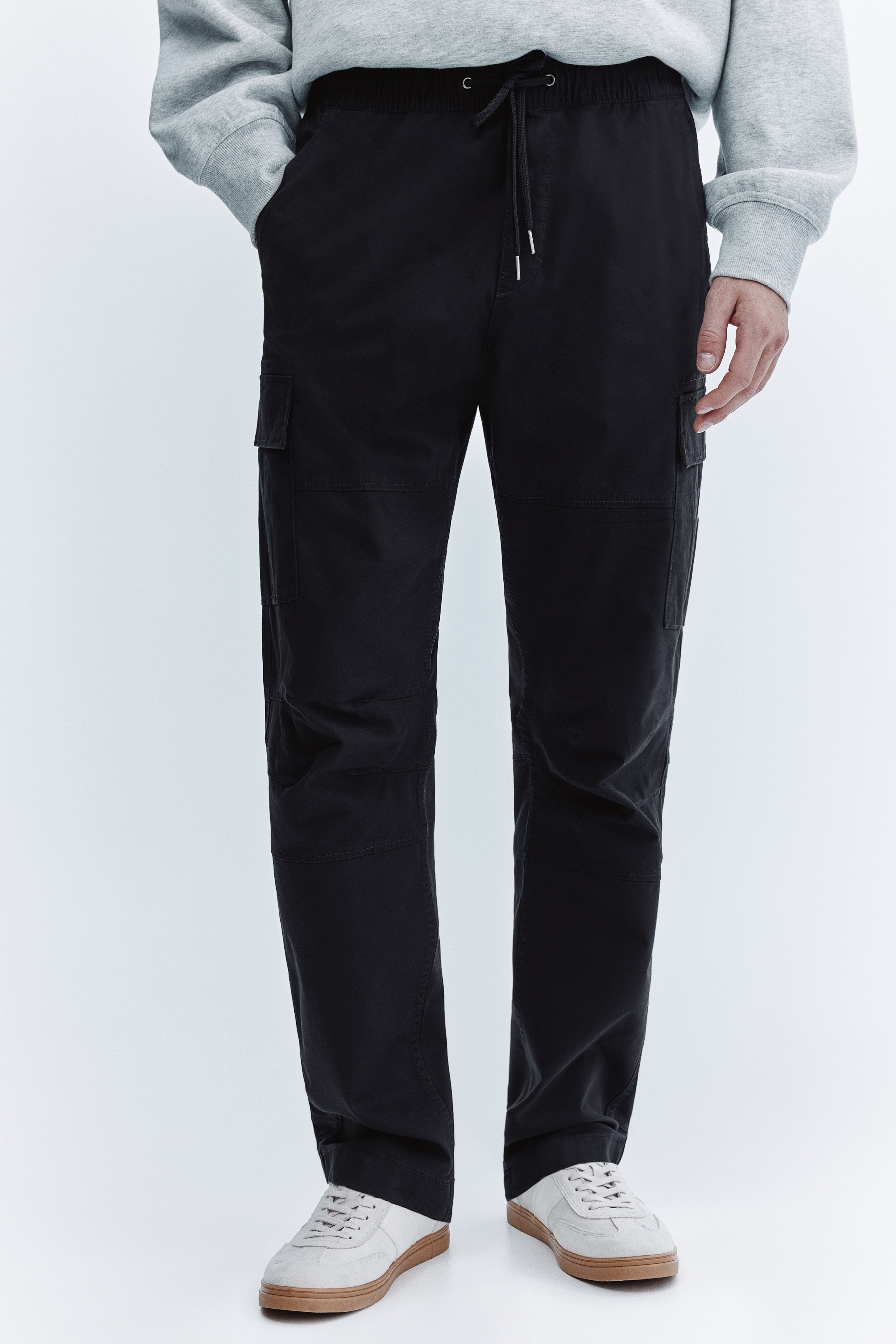 スリムフィット カーゴパンツ - ダークグレー - Men | H&M JP