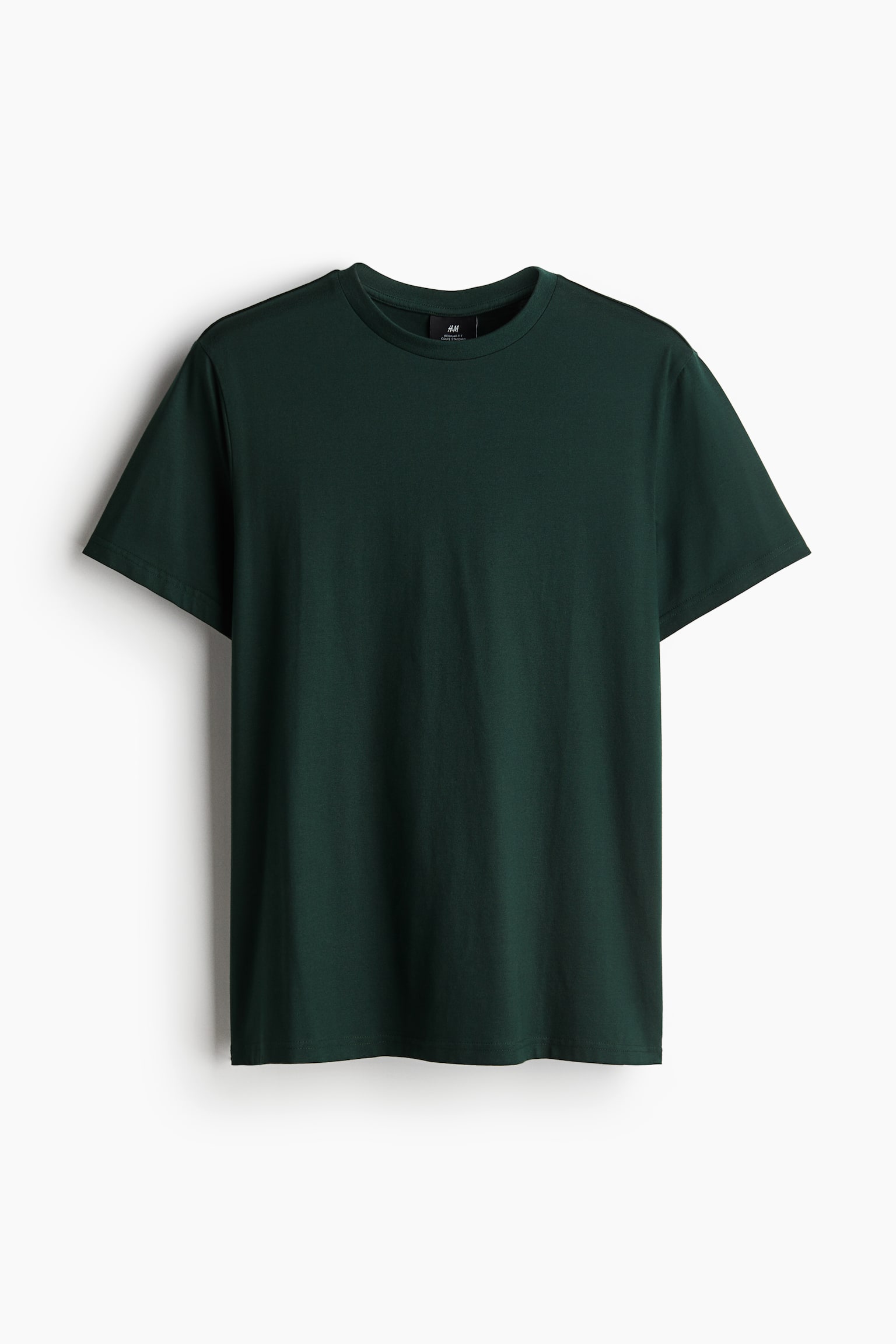 Regular Fit Round-neck T-shirt - Forest green/White/Black/Dark blue/Burgundy/Light beige/Grey marl/Dark grey/Black marl/Dark brown/Light beige/Brown/Light grey/Khaki green/Khaki green/Light blue/Pink/Light green - 2