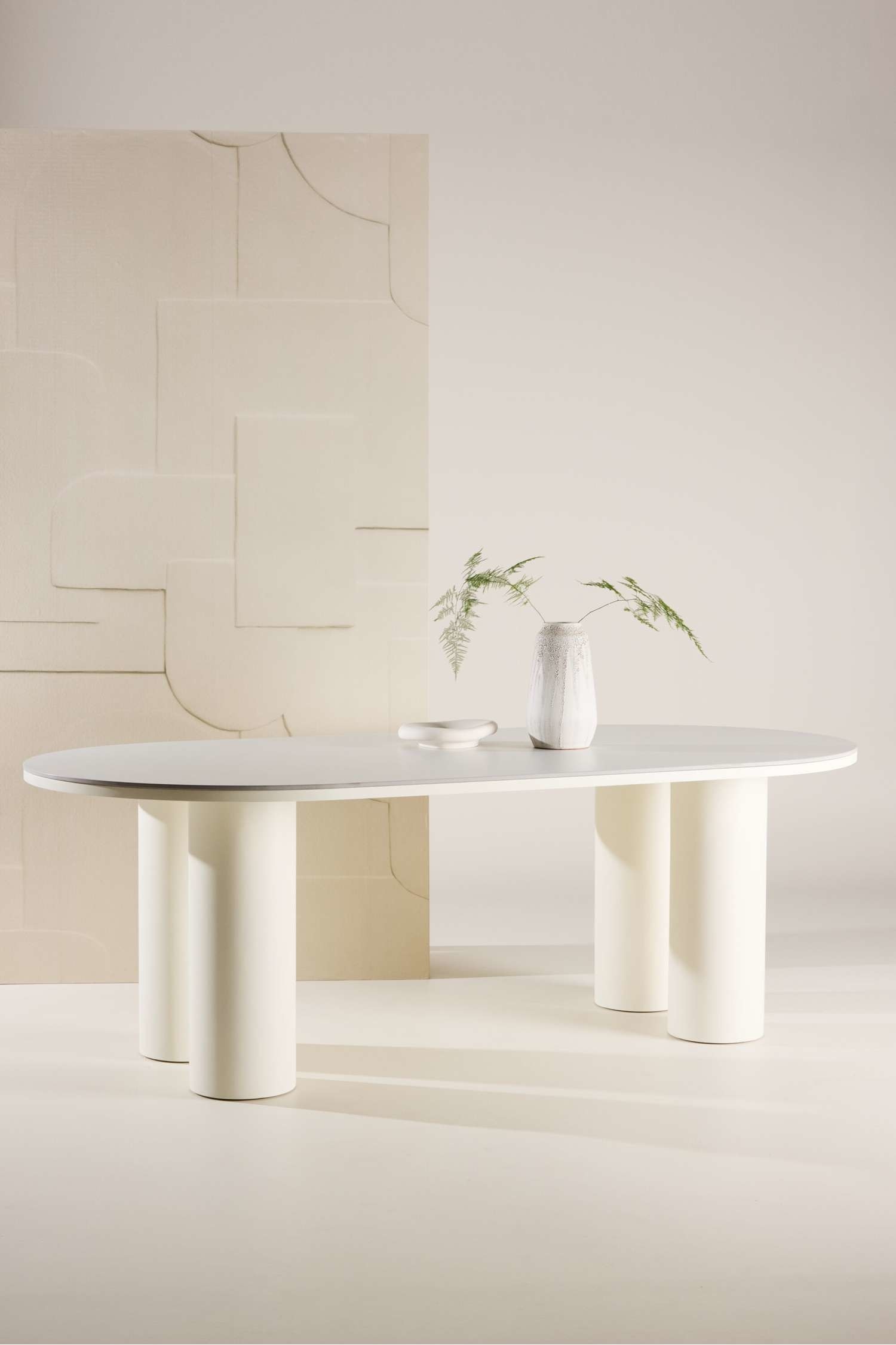 Table À Manger Havstenssund - Mdf, Blanc