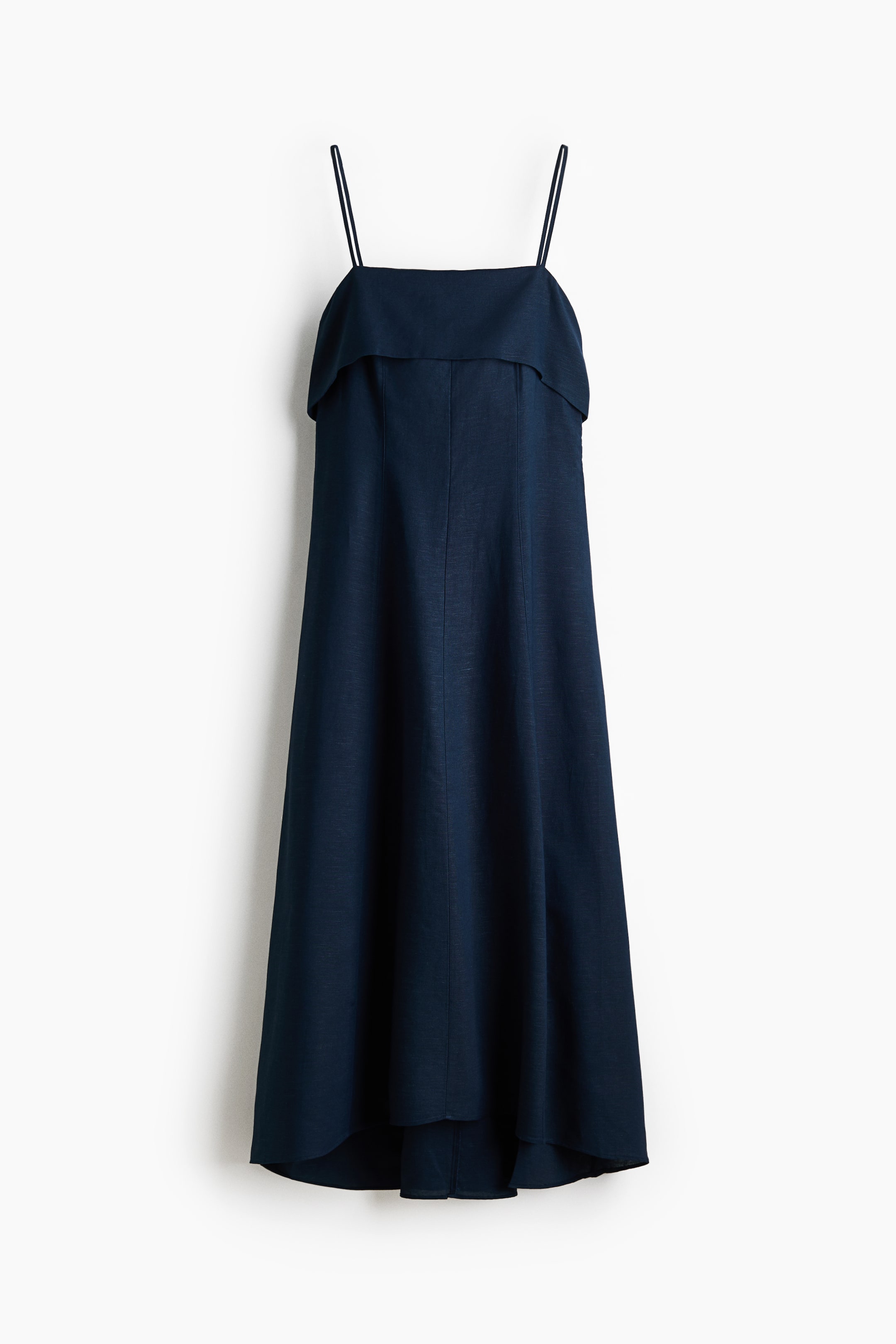 Linen-Blend Strappy Dress