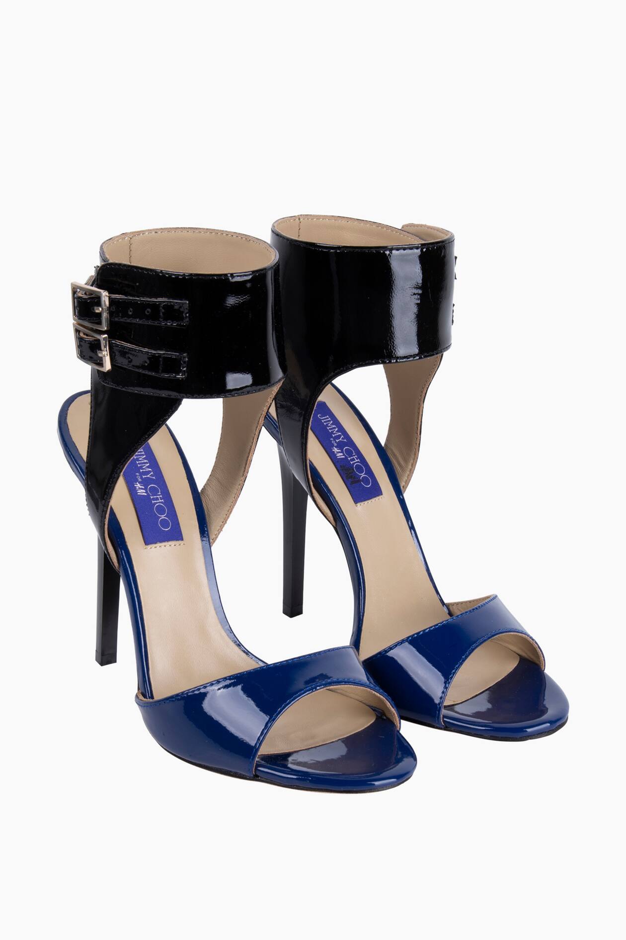 JIMMY CHOO FOR H&M Scarpe Taglia 39 EU Blu PRE-LOVED DONNA