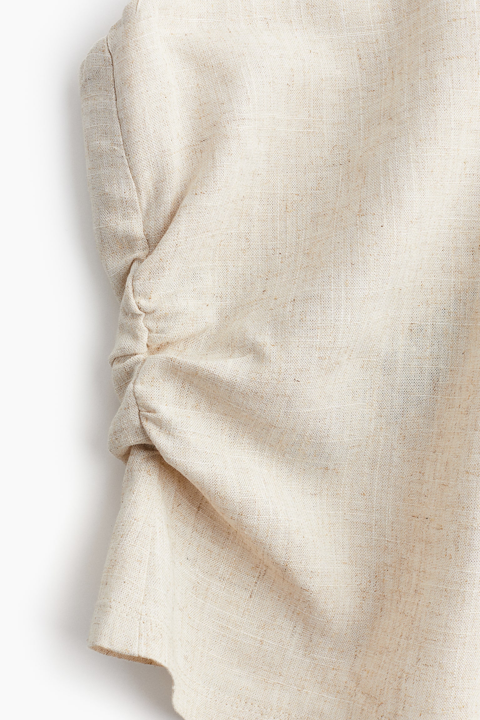 Gathered corset top - Light beige/Cream/Beige/Striped/Light beige - 5