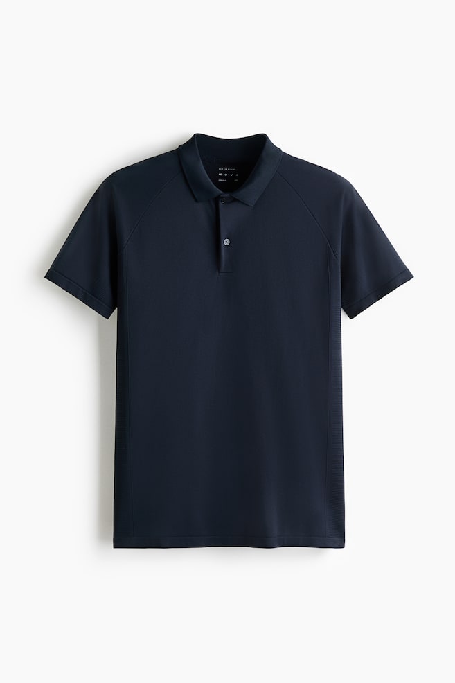 Regular-Fit Tennis T-Shirt with DryMove™ - Navy blue/Light gray melange/White - 1