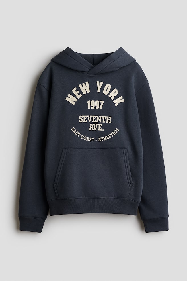 Sudadera con motivo estampado e interior cepillado - Azul marino/New York/Turquesa/Everyday classic/Gris jaspeado/New York/Gris antracita/Baloncesto/Gris jaspeado/Athletic Dept./Marrón oscuro/Worldwide/Crema/New York/Rojo/East Coast Skate/Crema/NY City - 1