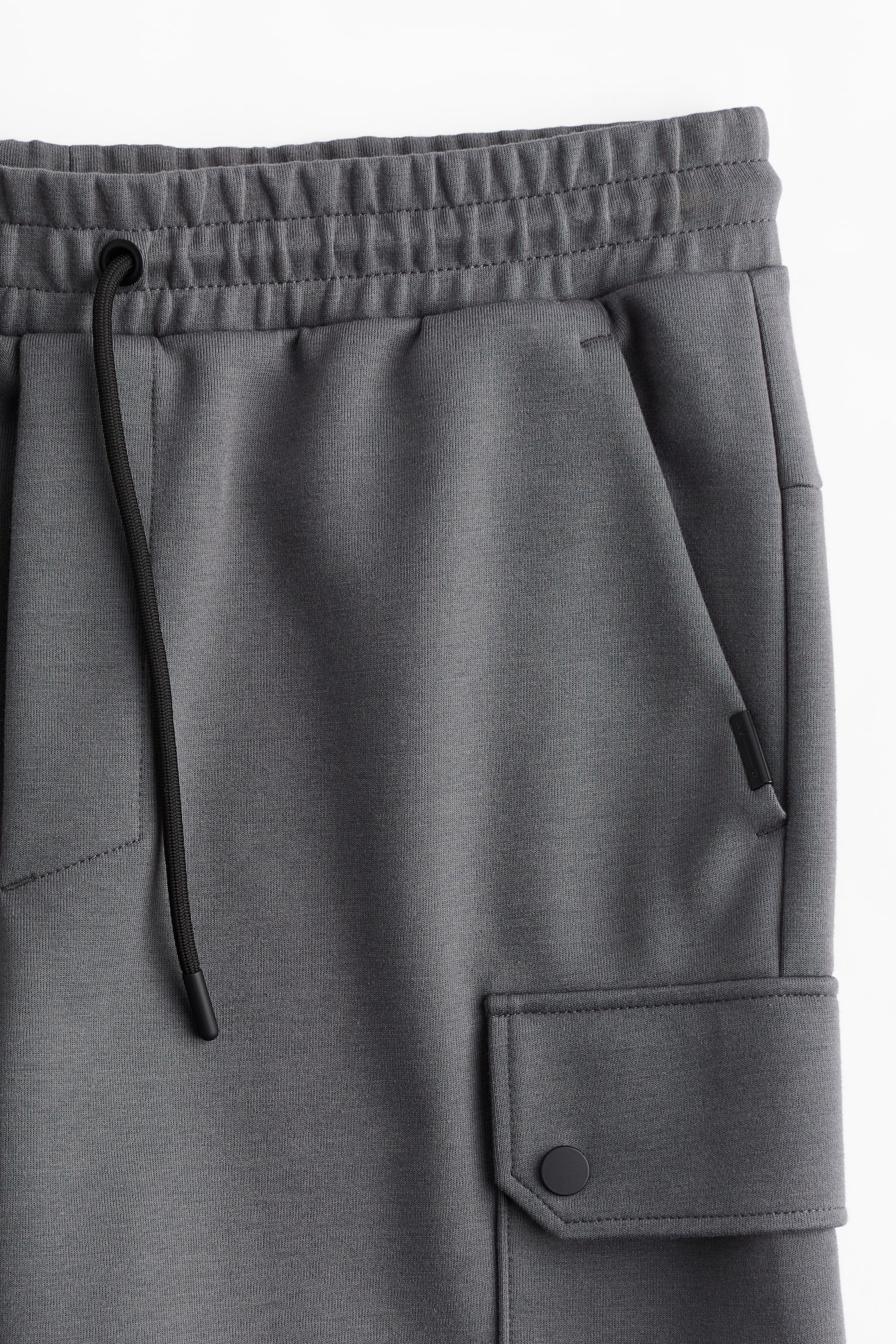 Regular Fit Scuba shorts - Dark grey/Black - 4