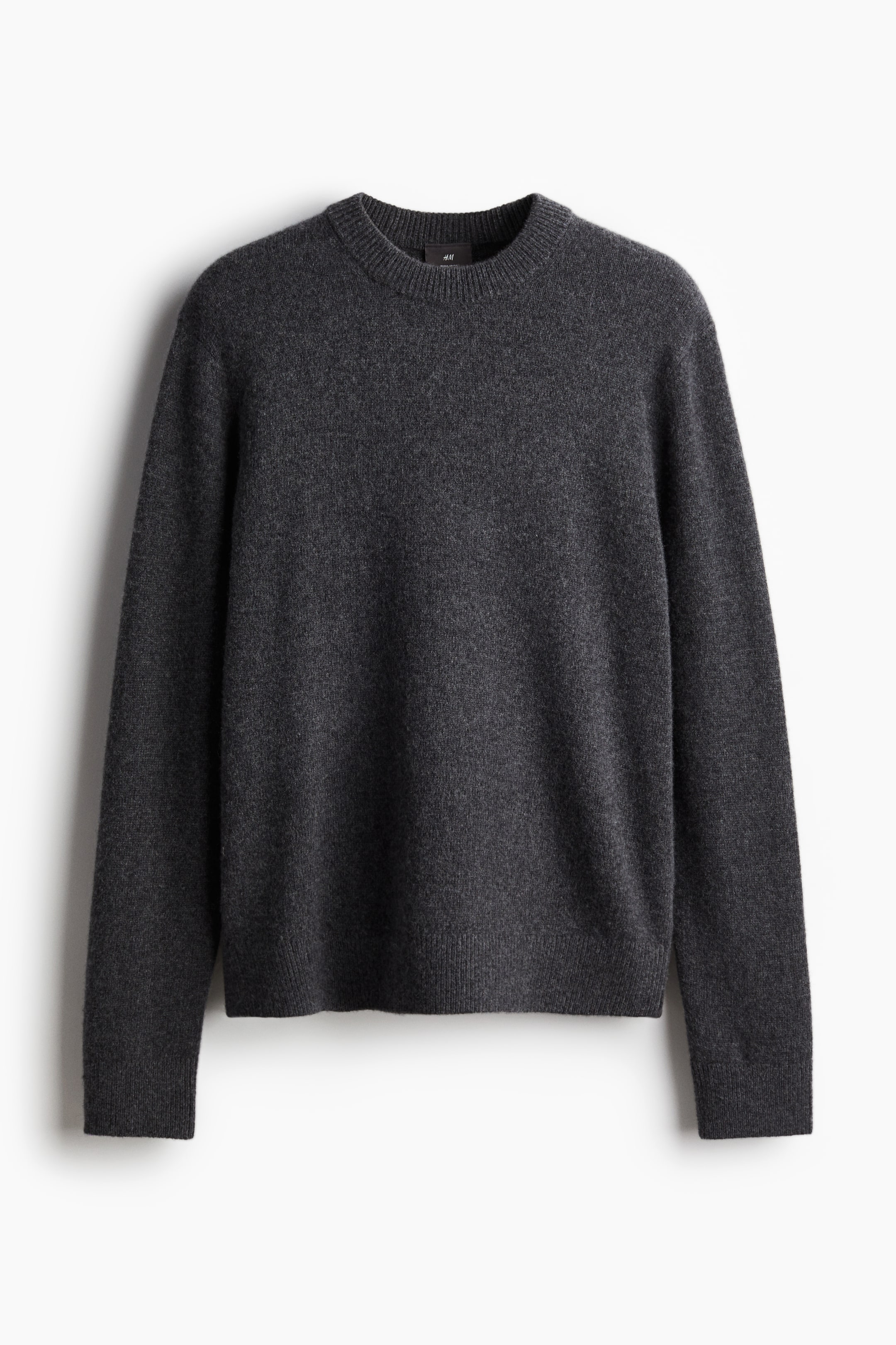 Regular Fit Wool jumper - Dark grey - Men | H&M GB 7