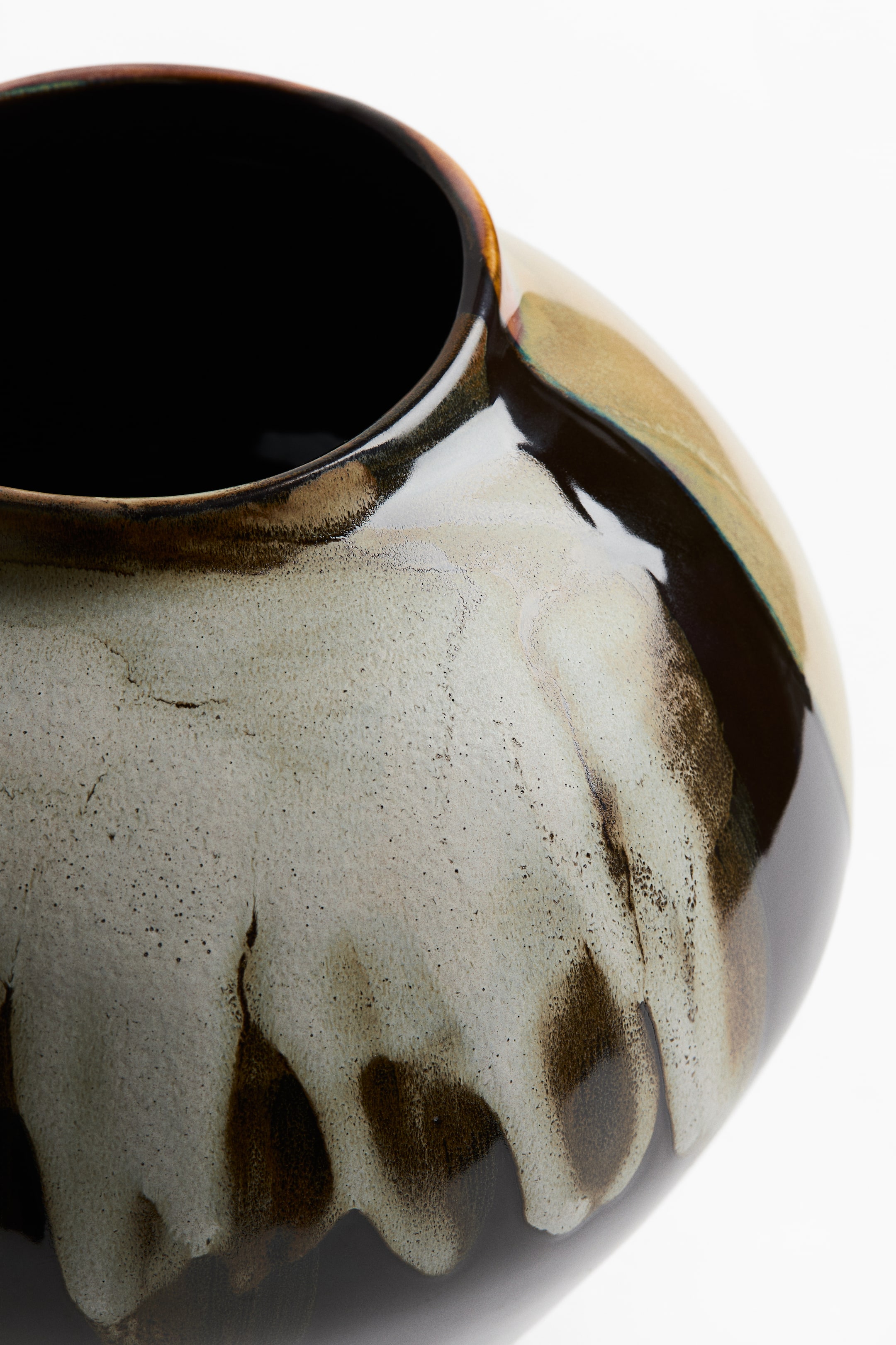 Large Irregular Stoneware Vase