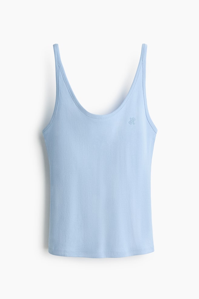Camiseta de tirantes - Azul claro/Azul marino/Rayas blancas - 1