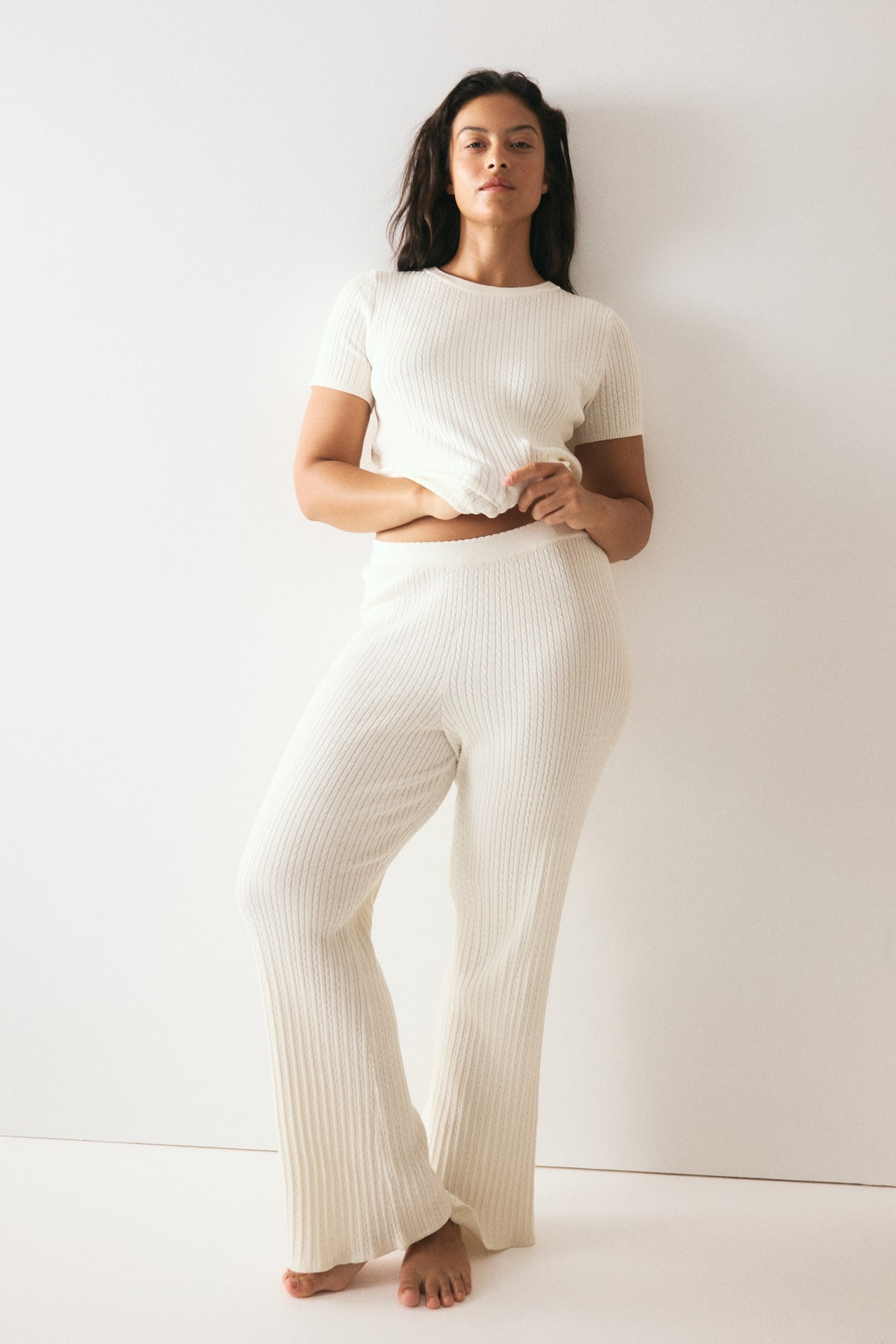Cable-Knit Pants - image 4