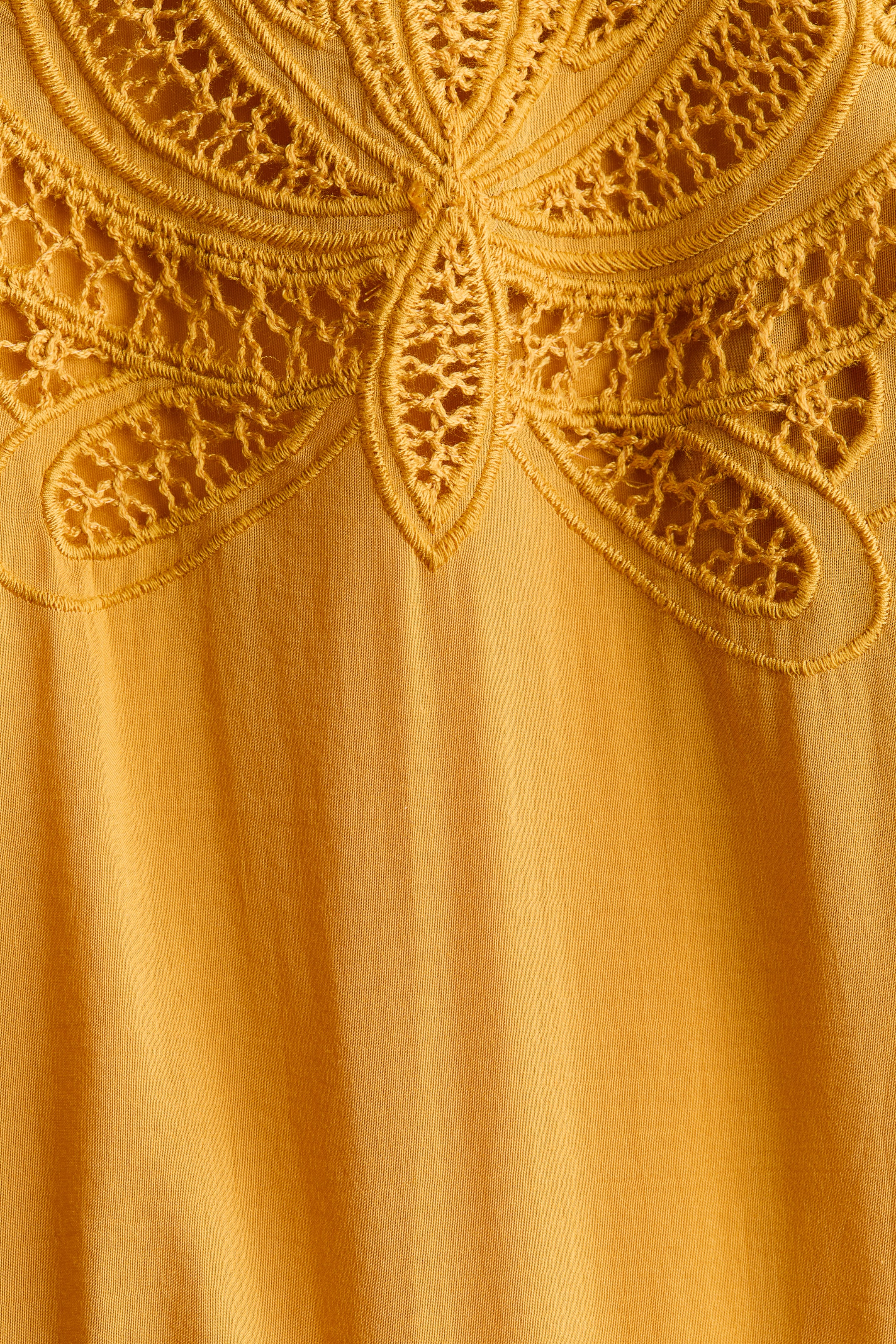 Embroidered Tiered Dress