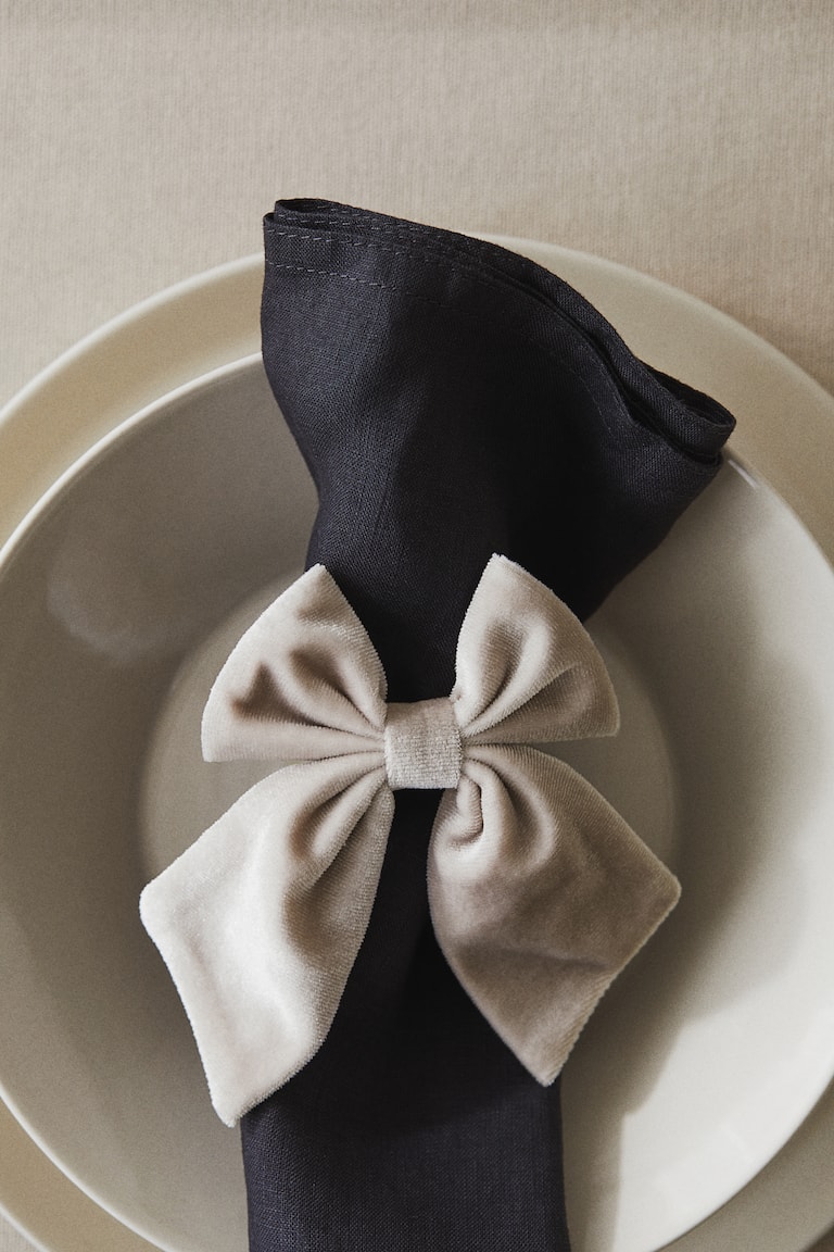 4-pack bow napkin rings