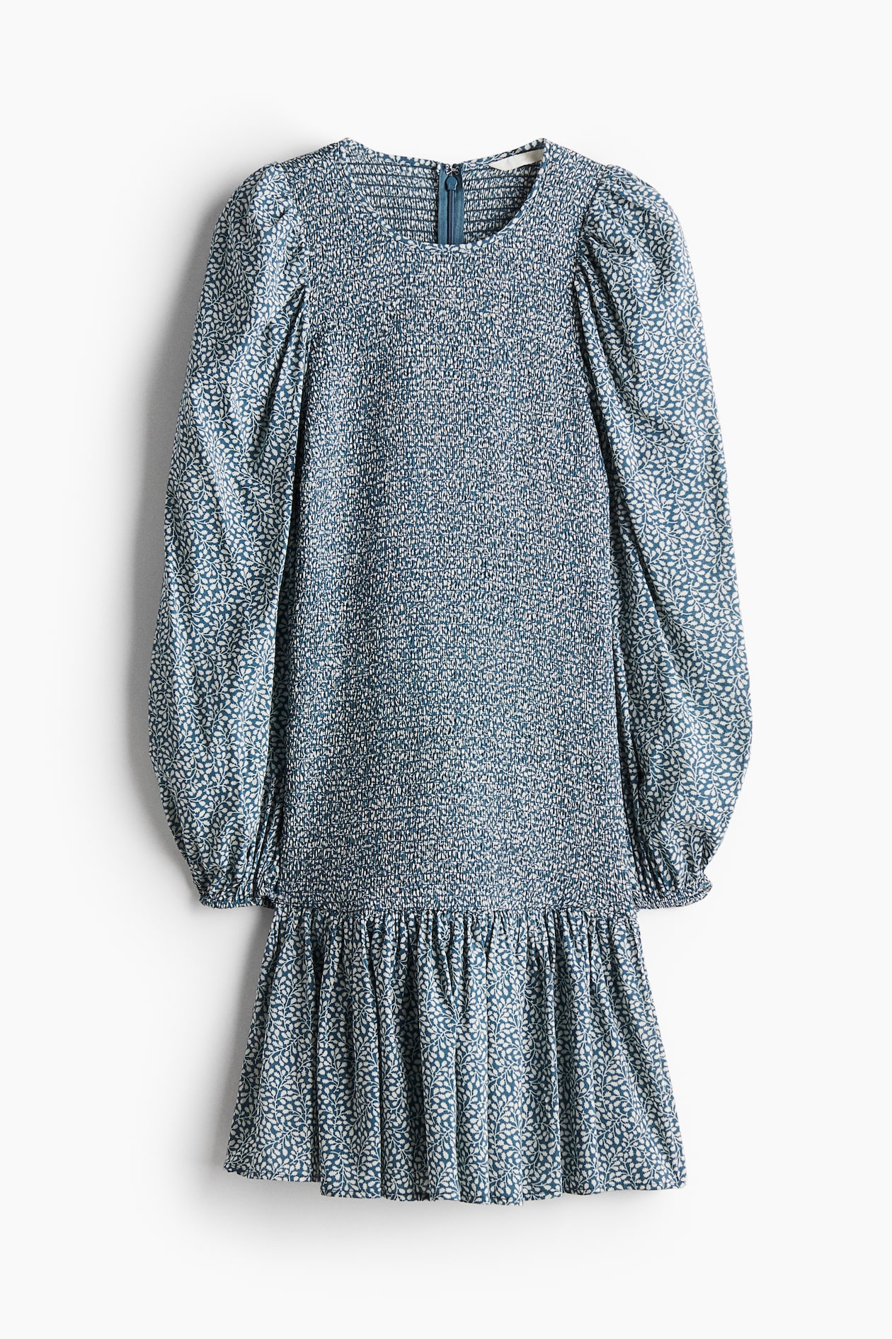 Vestido fruncido Turquesa oscuro/Estampado MUJER H&M ES